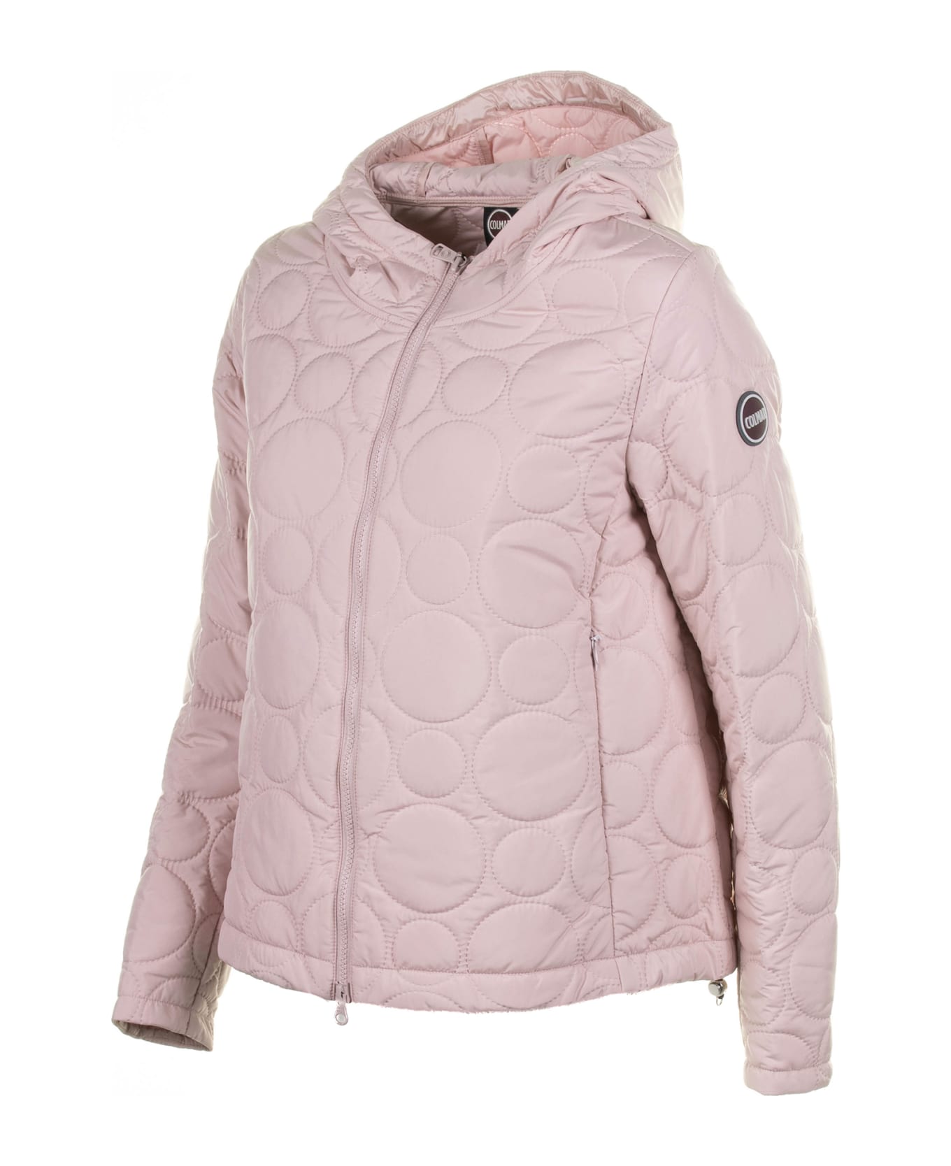 Colmar Pink Quilted Cape With Zip And Hood - CIPRIA ジャケット