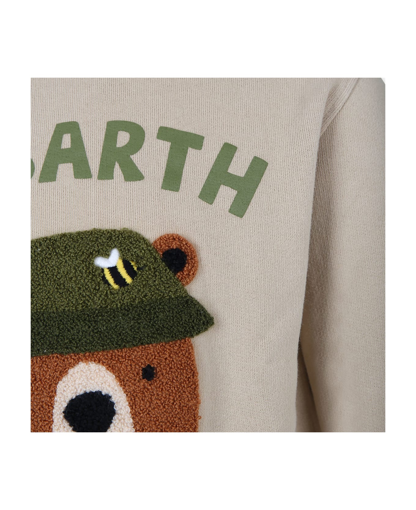 MC2 Saint Barth Brown Sweatshirt For Boy With Bear - Brown