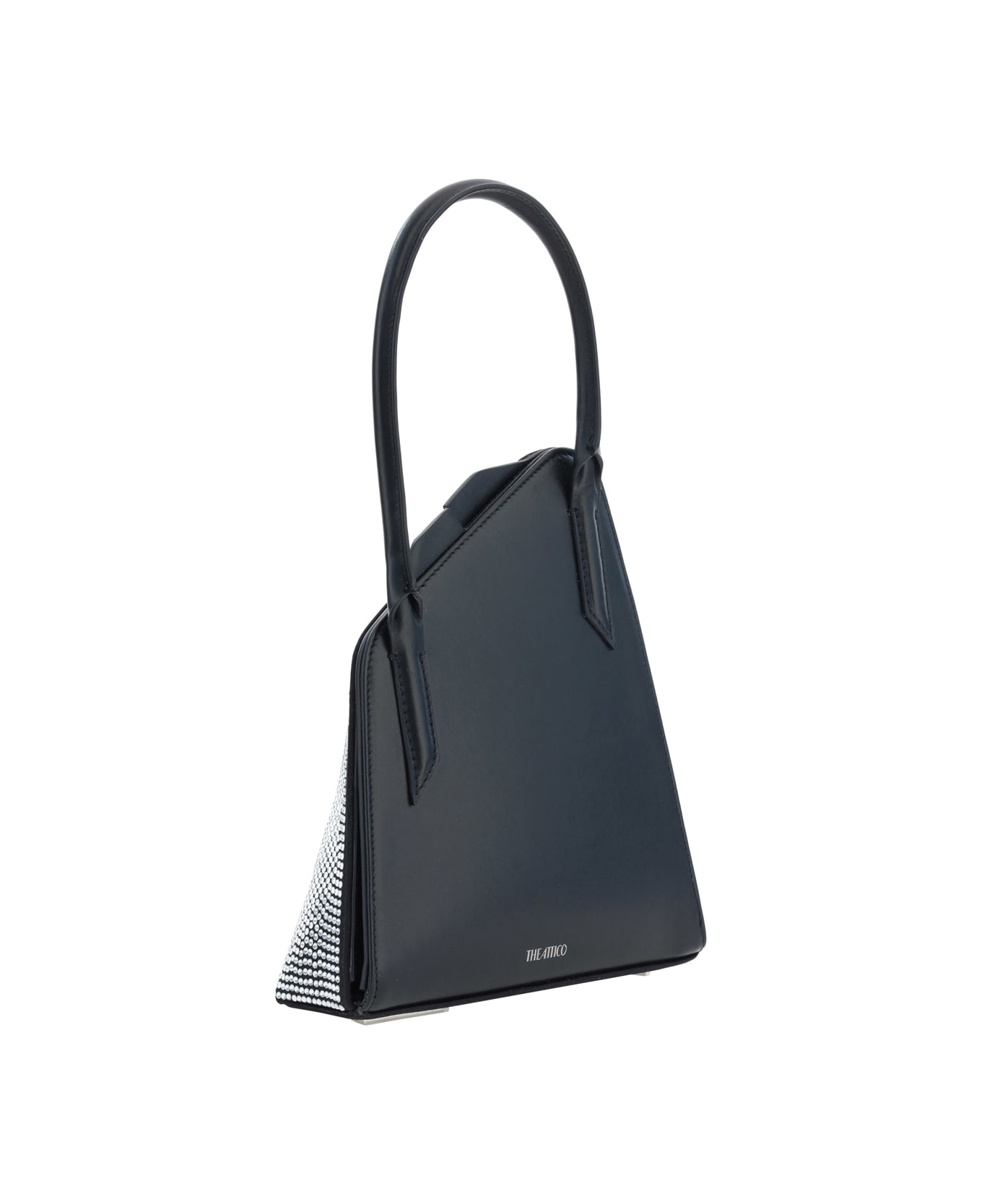 The Attico Sunset Handbag - BLACK/SILVER