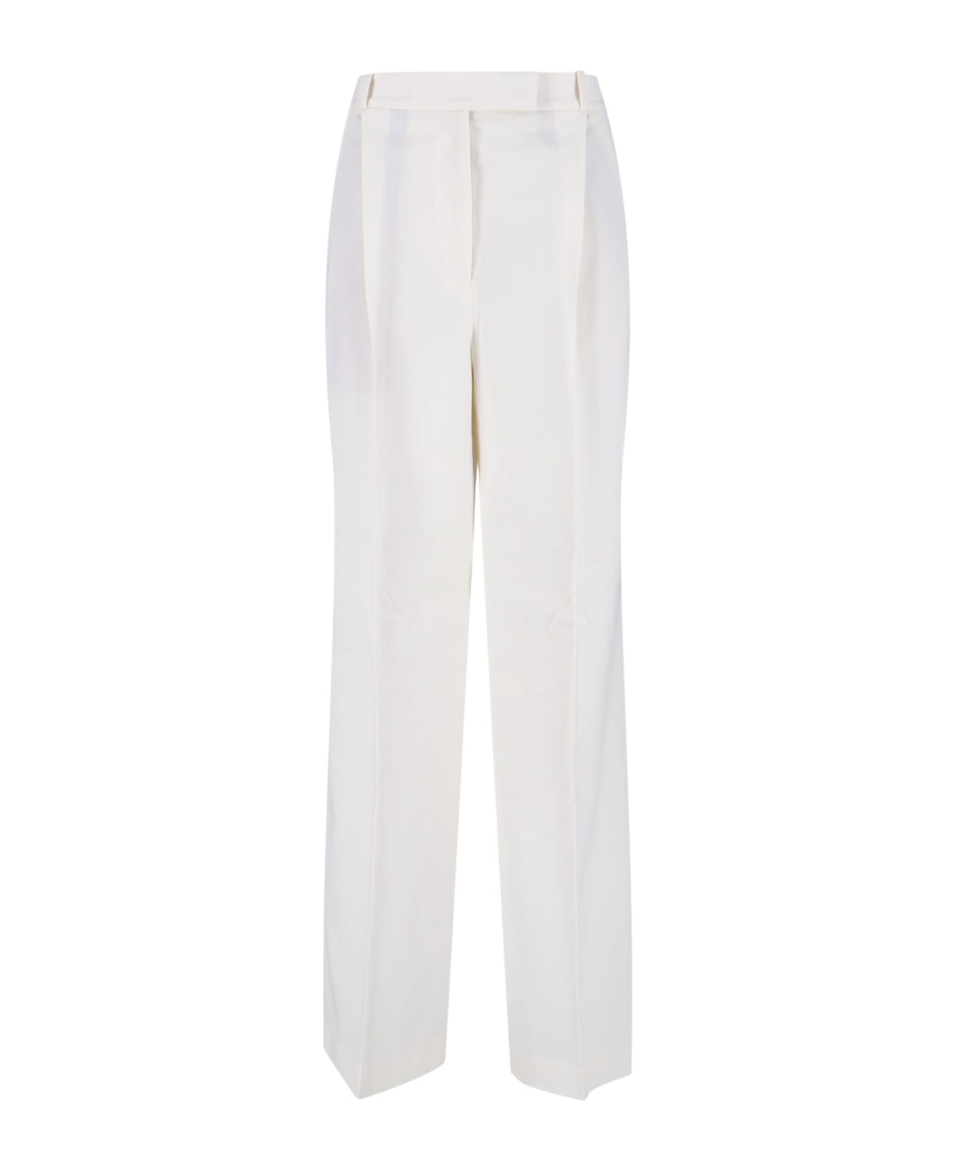 Róhe Wool Blend Straight Pants - White