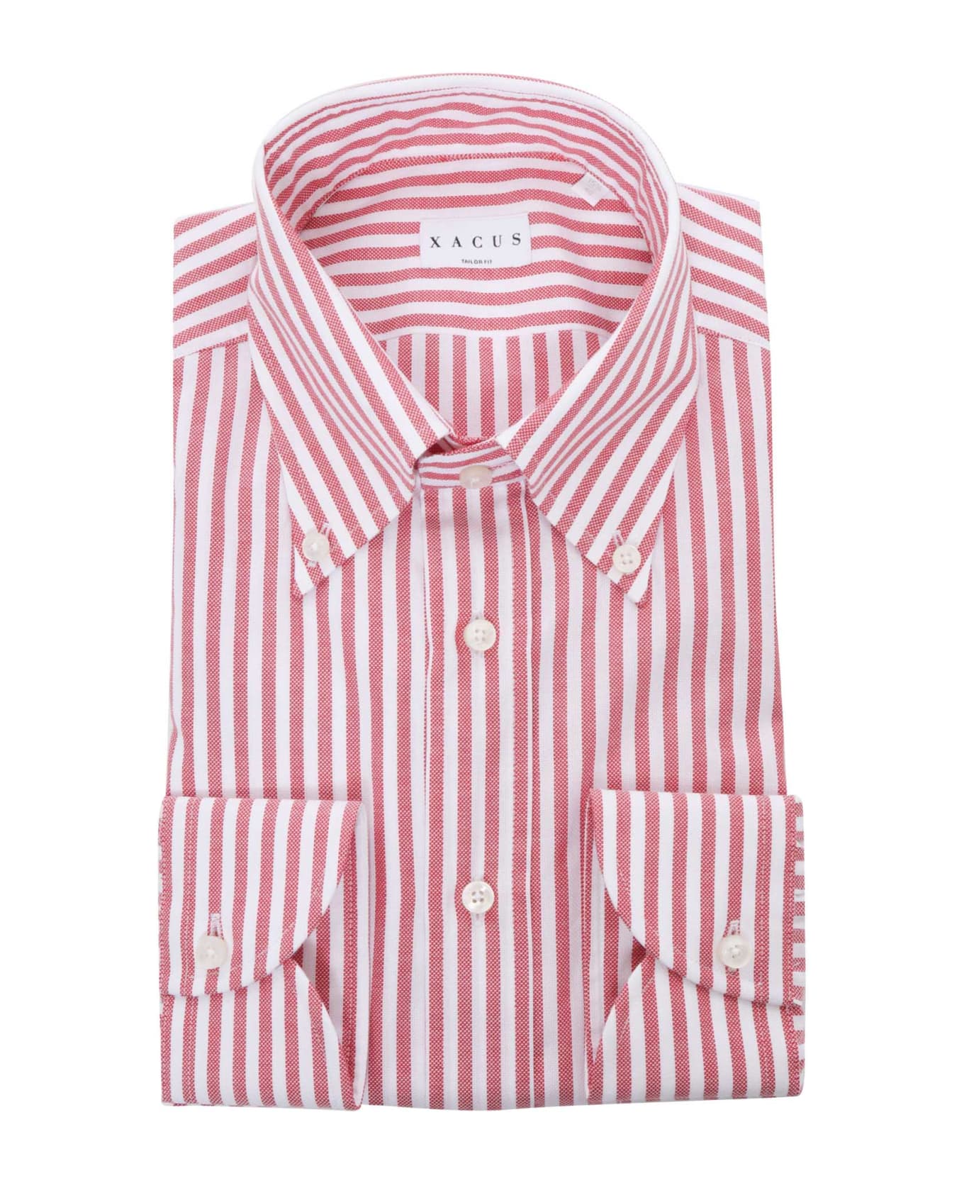 Xacus Red Striped Shirt - MULTICOLOR