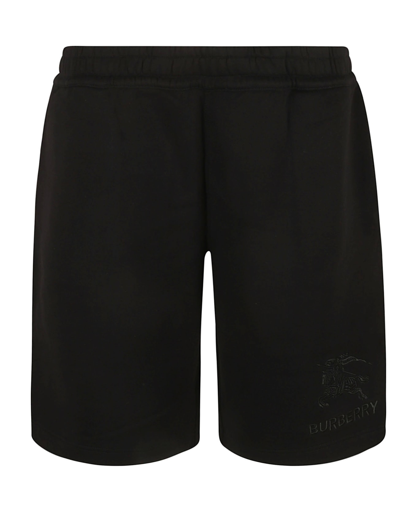 Burberry Logo Ribbed Shorts - Black
