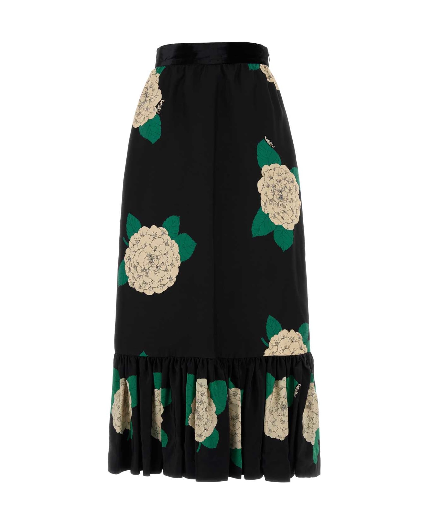 Valentino Garavani Printed Wool Blend Skirt - NEROAVORIOVERDE スカート