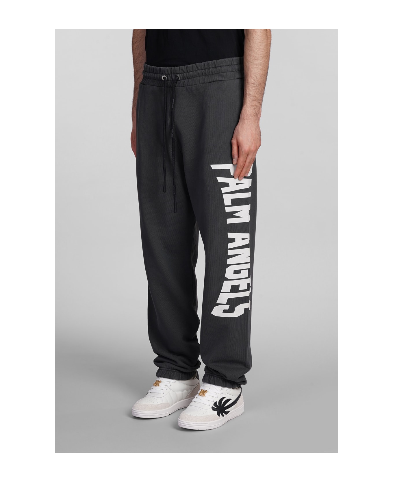 Palm Angels Pants In Grey Cotton - grey