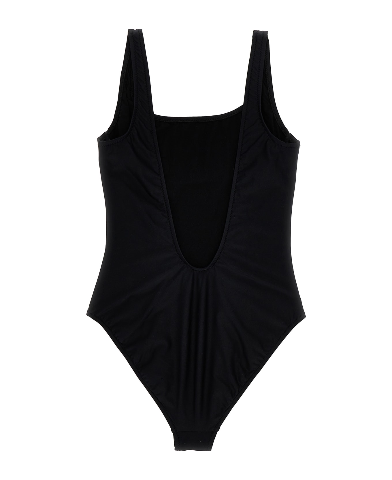 Moschino 'in Love We Trust' One-piece Swimsuit - Black  