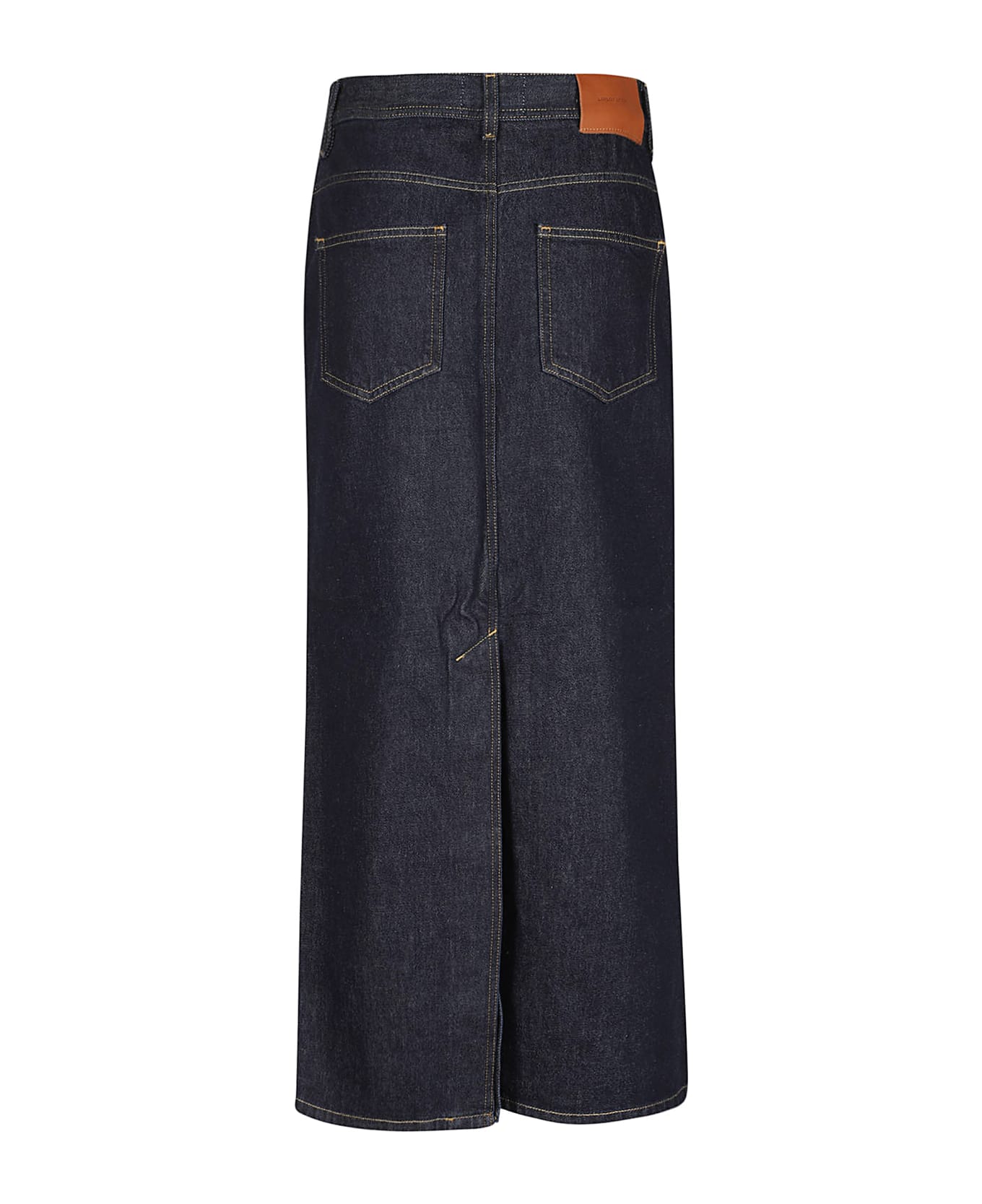 Loulou Studio Rona Denim Long Skirt - BLUE