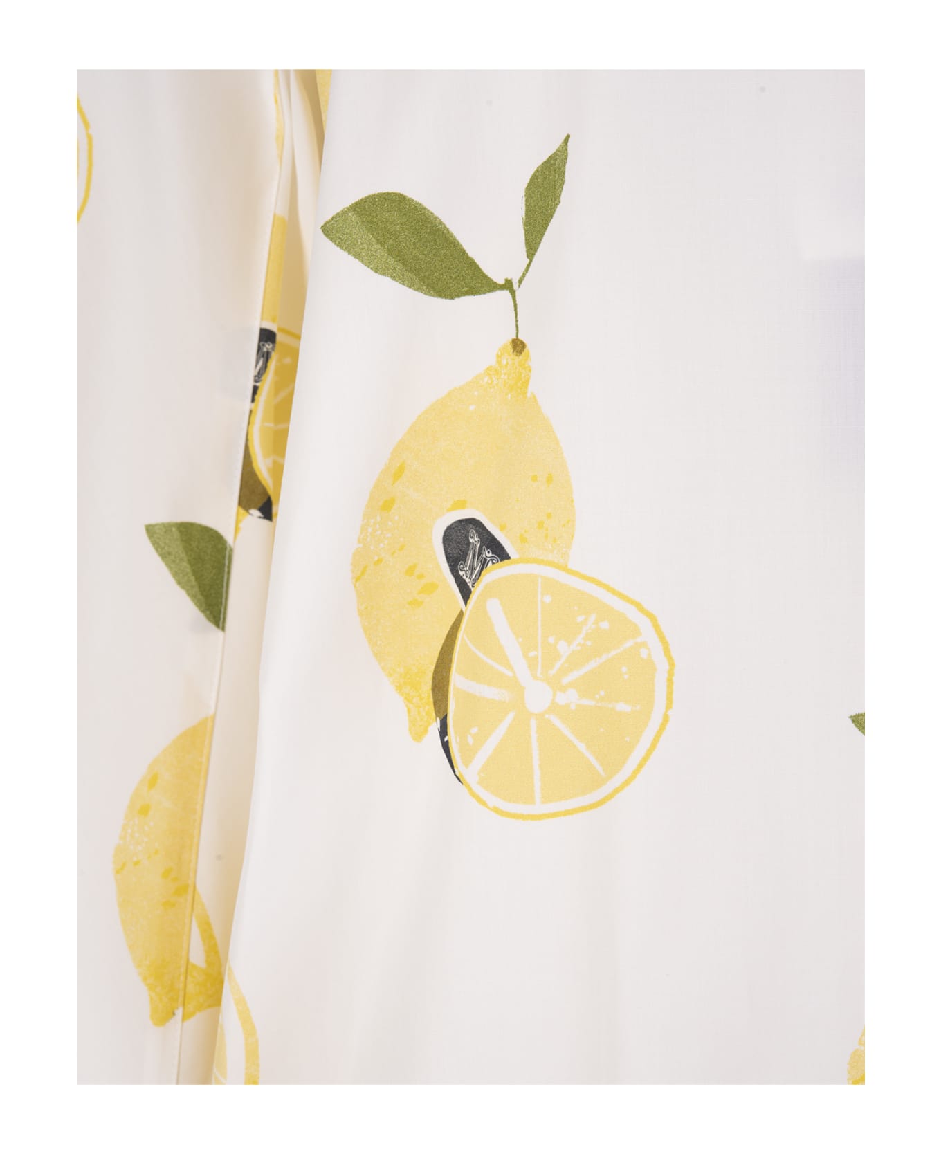 Max Mara White And Yellow Osella Short Dress - White/yellow