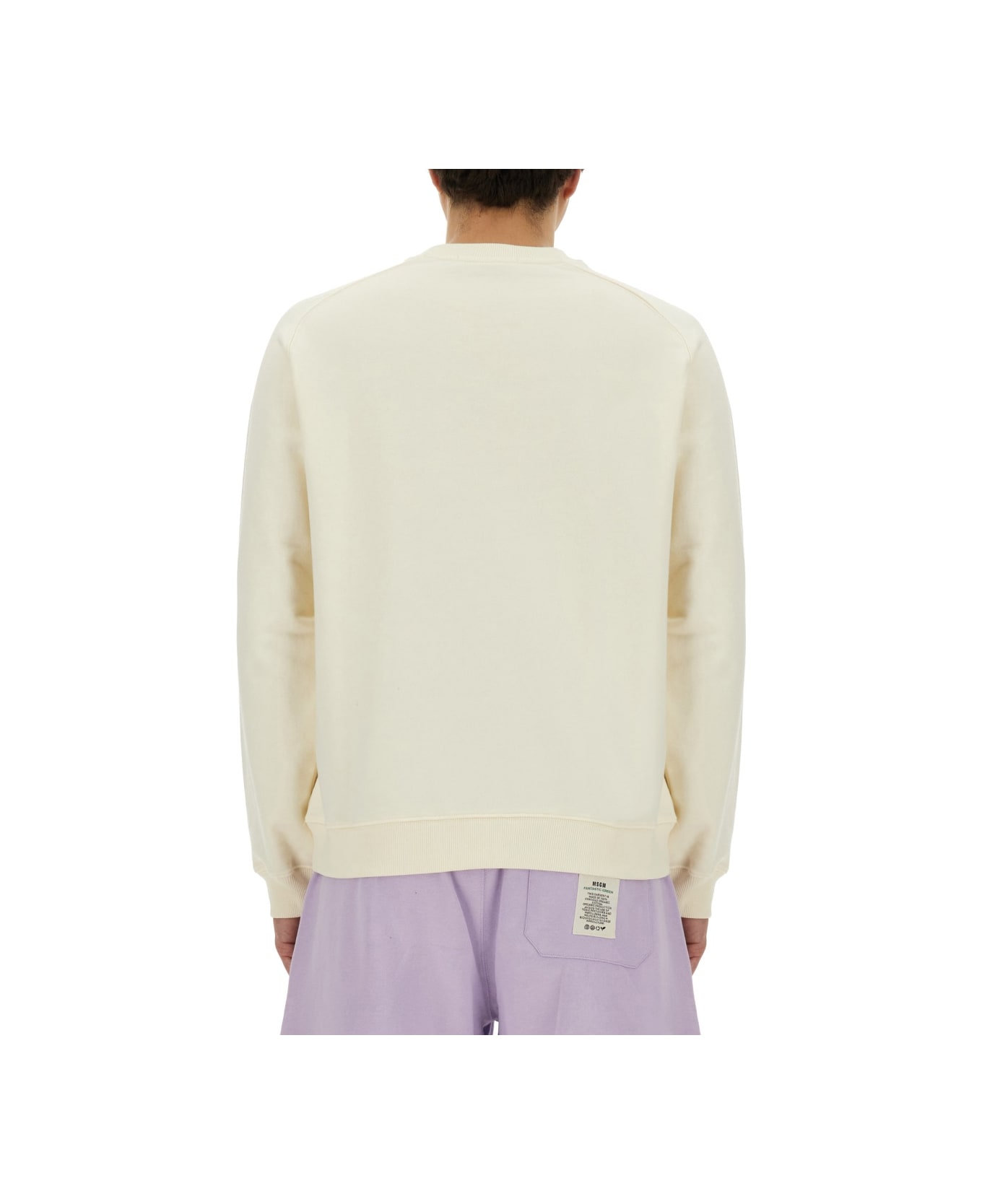 MSGM Sweatshirt With Logo - IVORY