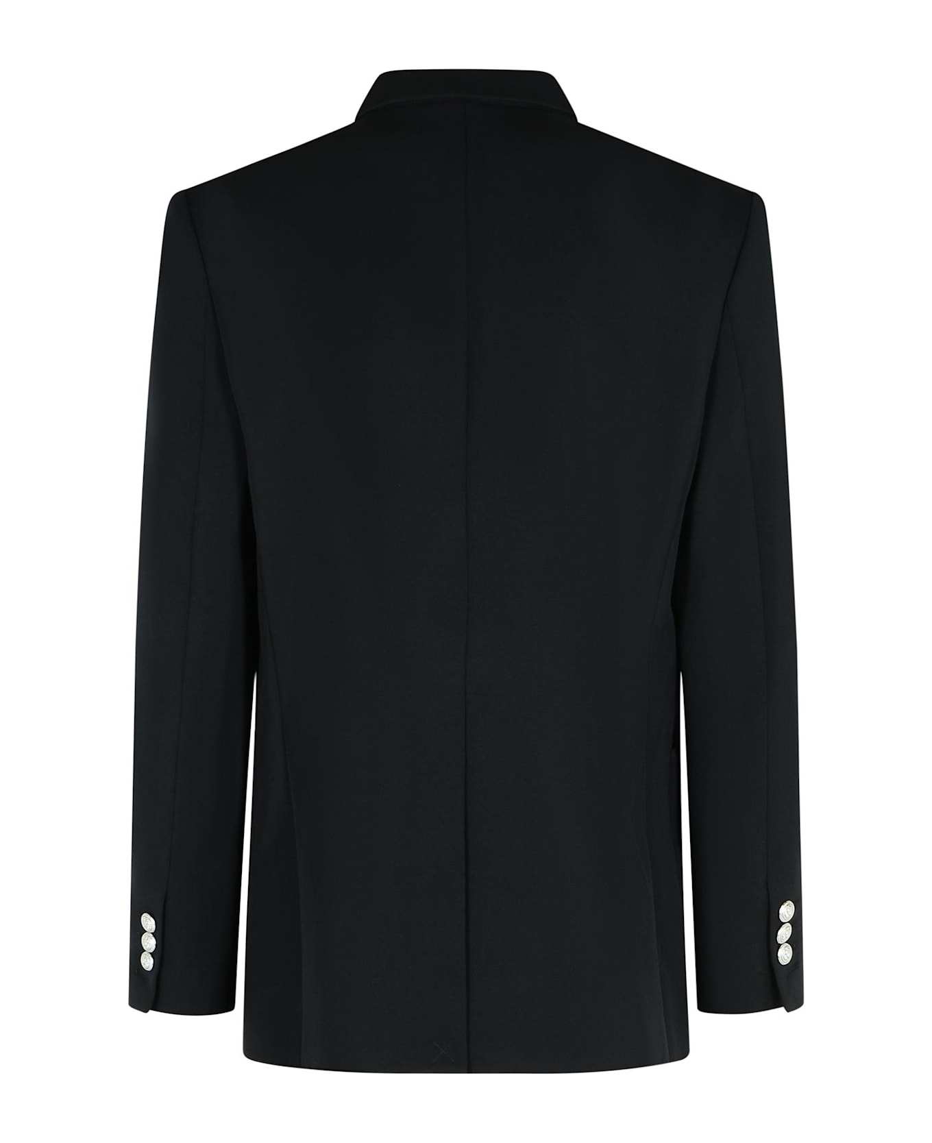Balmain Black Virgin Wool Blazer - Black