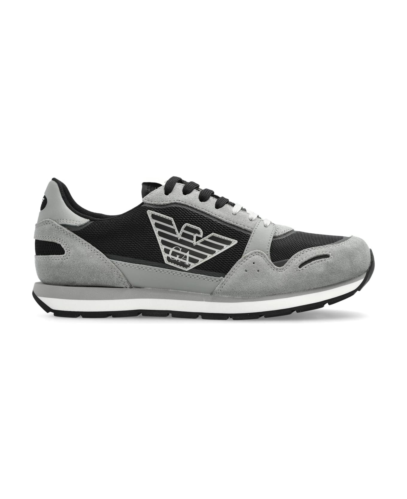 Emporio Armani Sneakers With Logo - Black