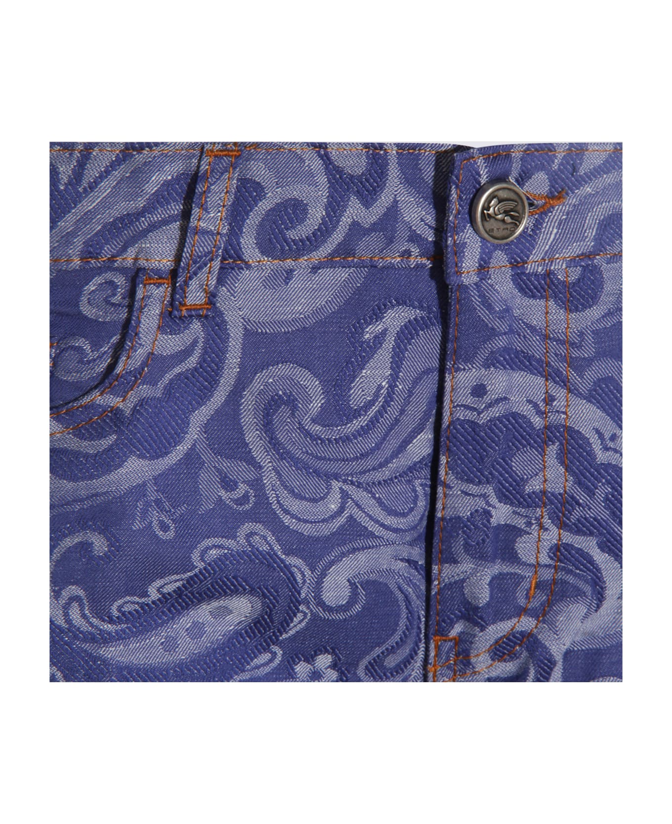 Etro Blue Cotton Denim Jeans - Blue