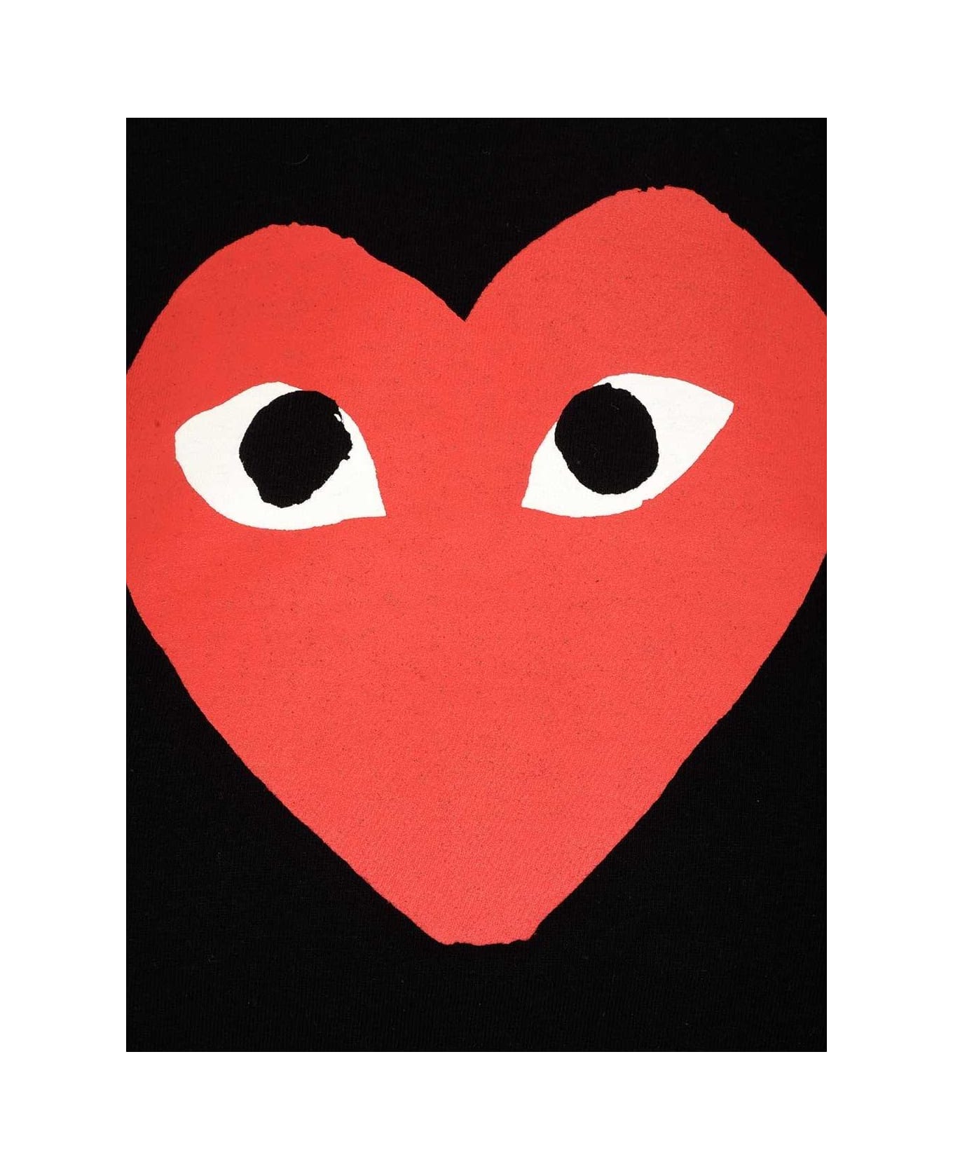 Comme des Garçons Play Heart Printed Crewneck T-shirt - Nero