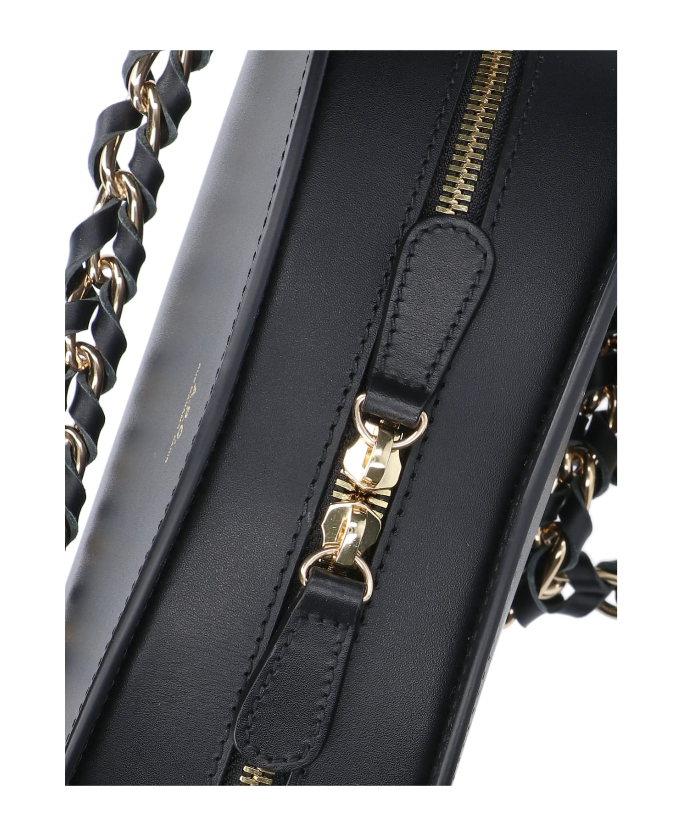 A.P.C. Chain Demi Lune Bag - Black