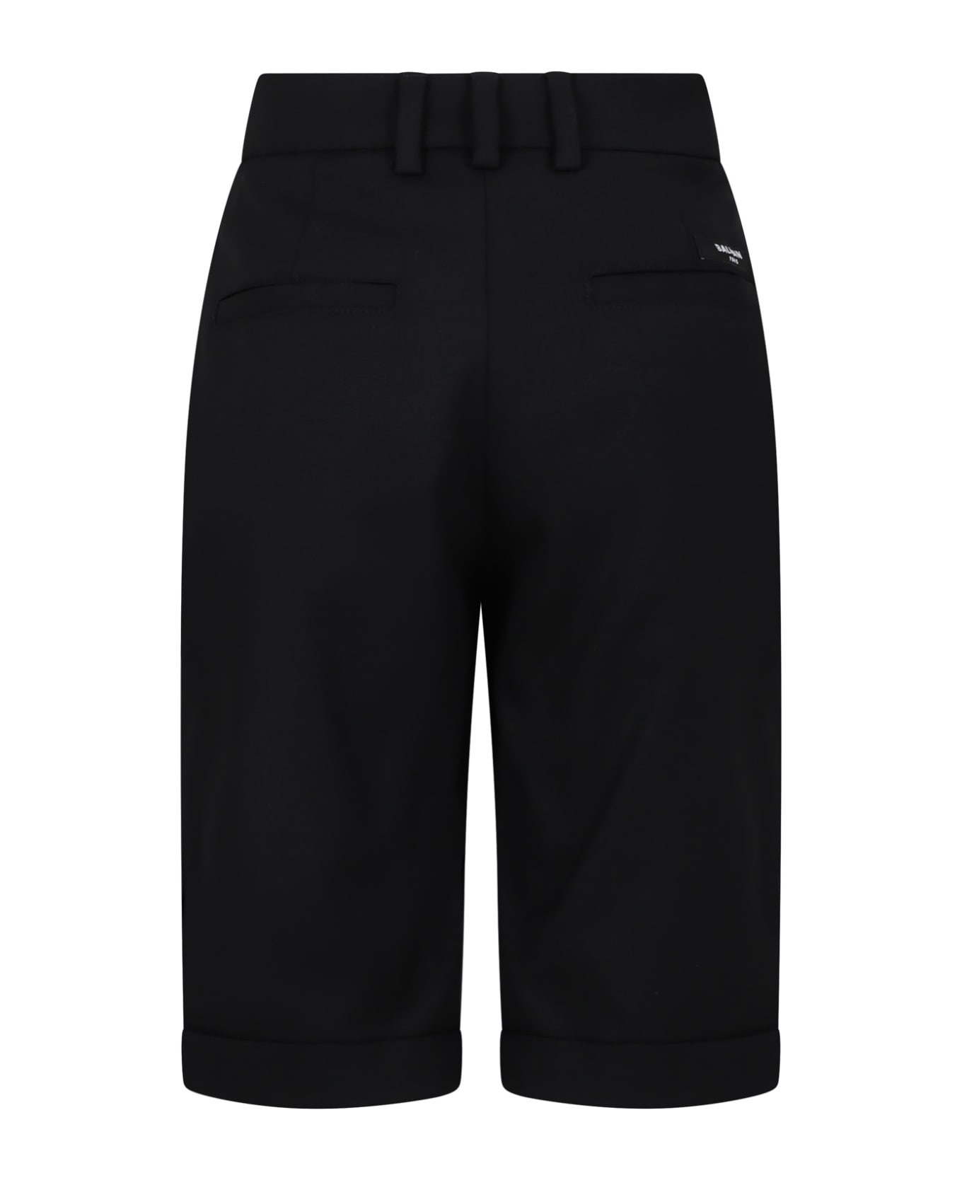 Balmain Black Shorts For Boy - Black