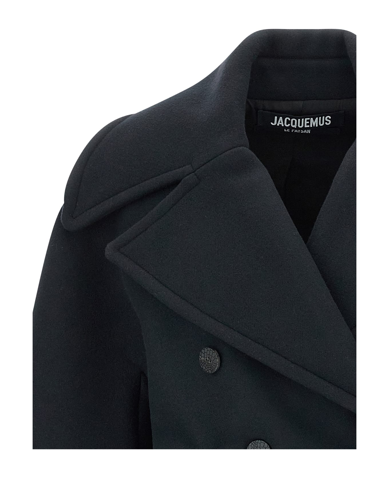 Jacquemus 
le Caban Ovalo
 Coat - Blue