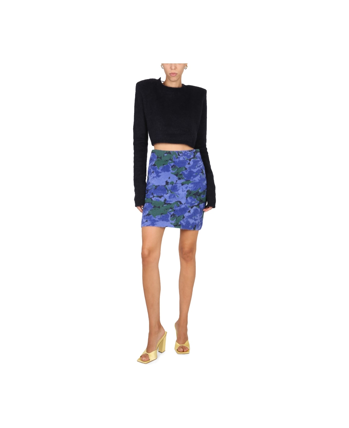 Rotate by Birger Christensen Gonna In Maglia - BLUE