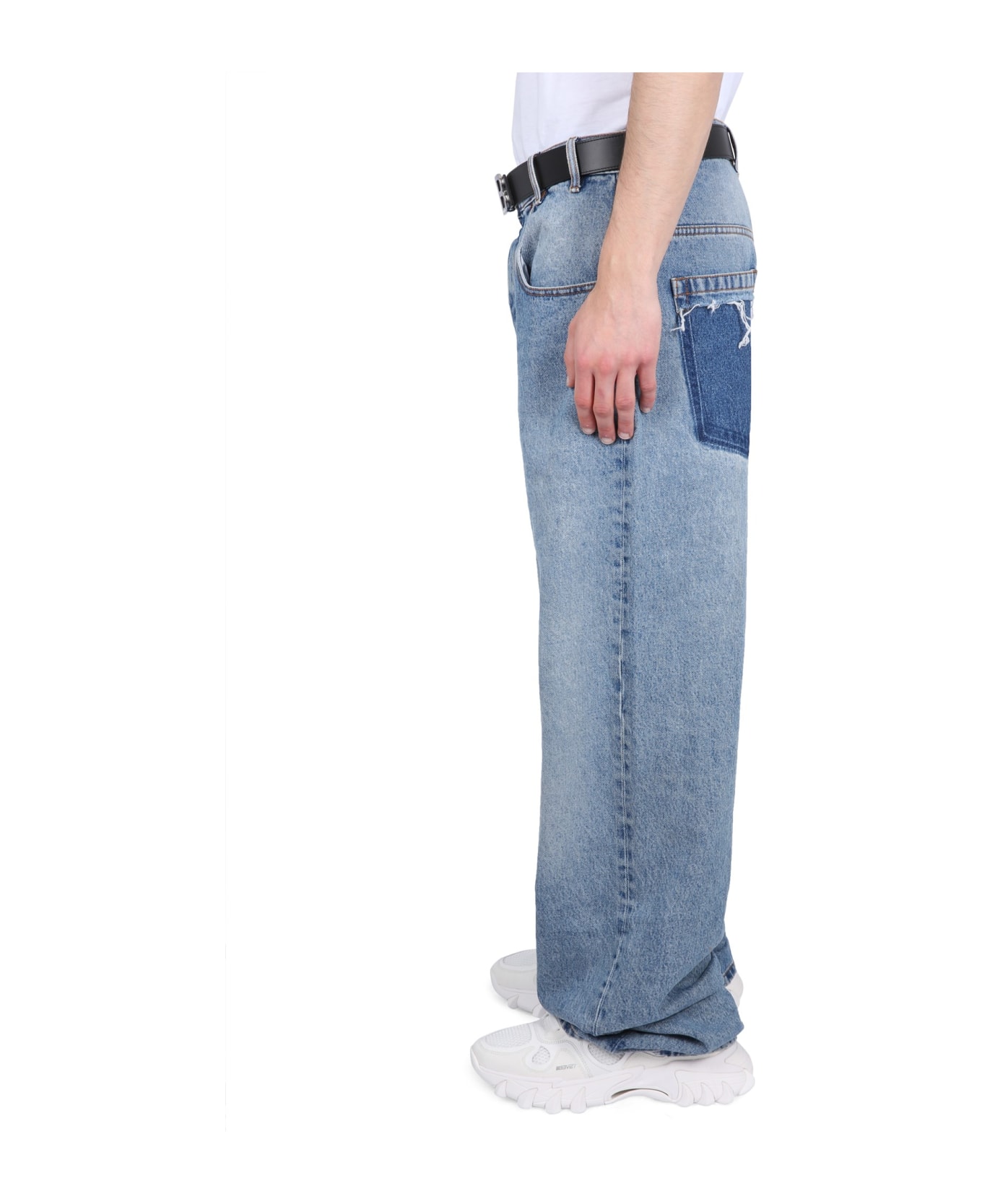 Balmain Loose Fit Jeans - Blue デニム