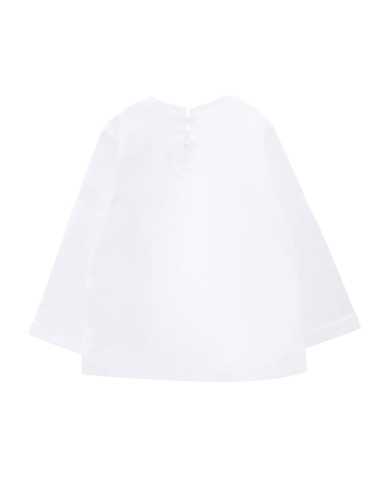 Monnalisa White T-shirt For Baby For Dog - White