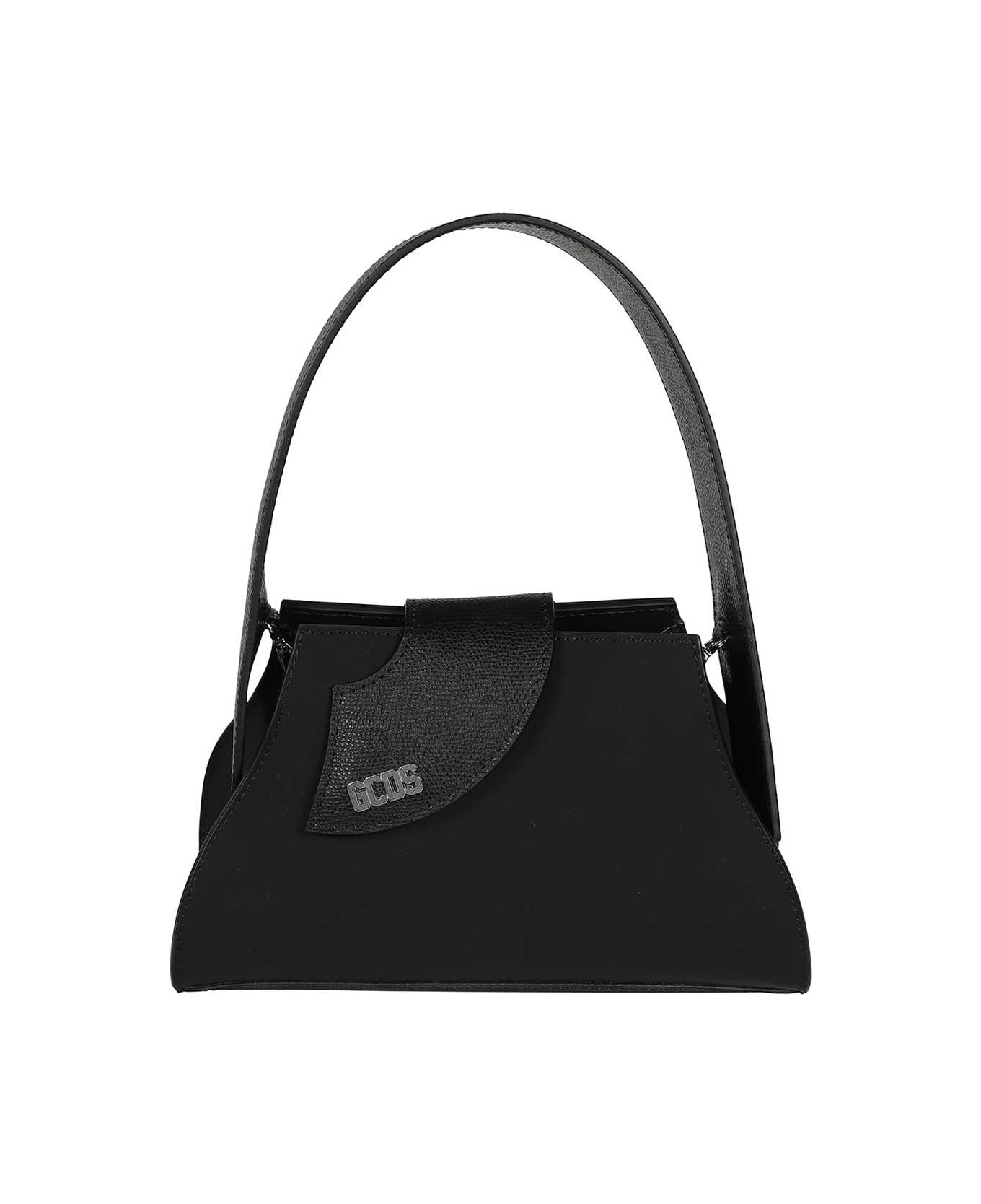GCDS Leather Bag - black