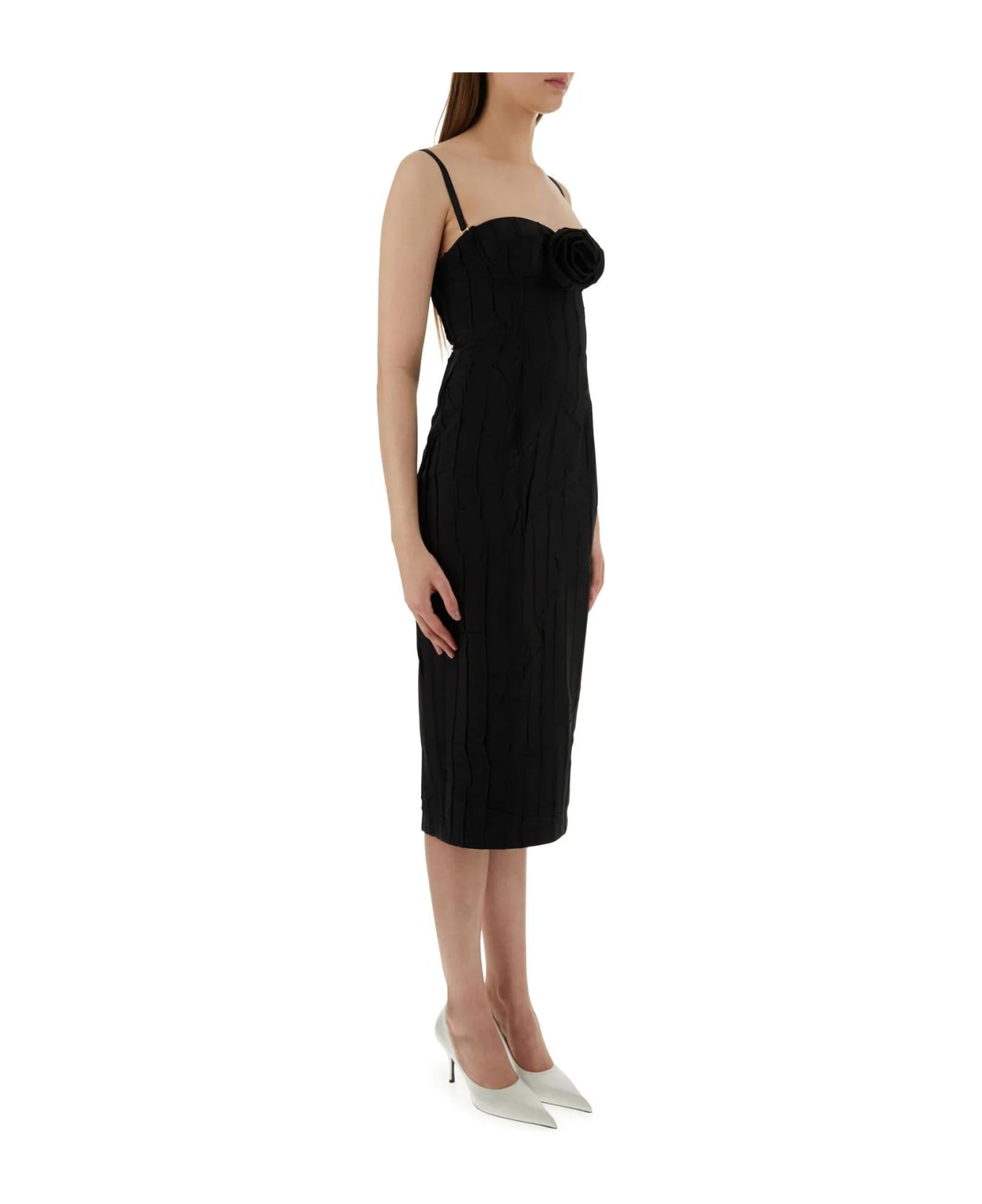 Blumarine Black Polyester Dress - BLACK ワンピース＆ドレス