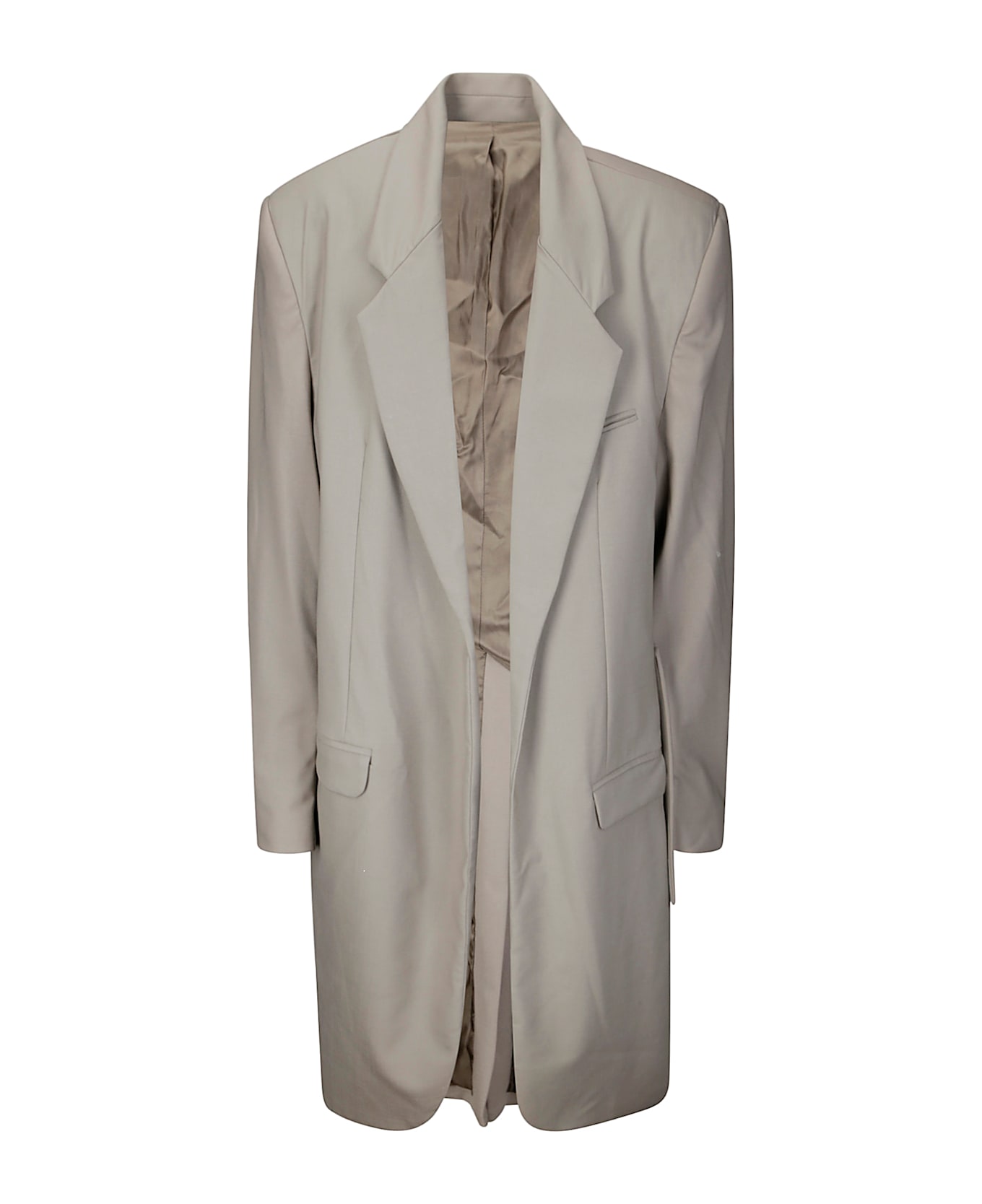Act n.1 Deconstructed Corset Wool Blazer - WARM GREY