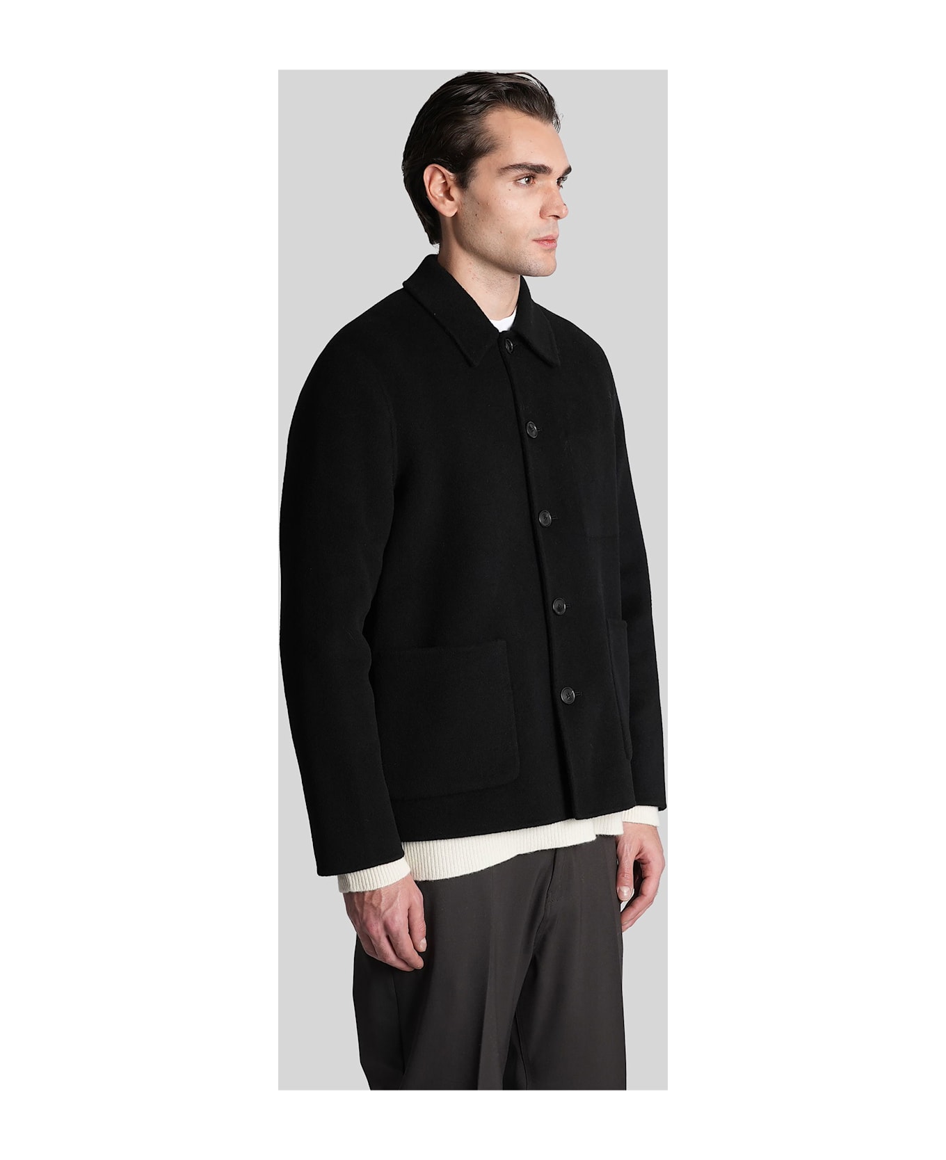 Mauro Grifoni In Black Wool - black