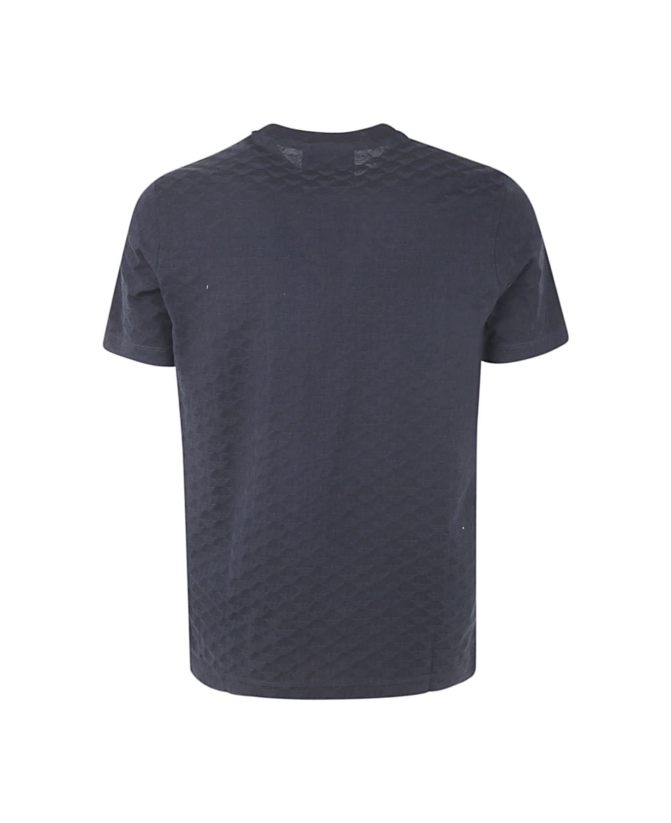 Emporio Armani Crew Neck Short Sleeves T-shirt - Navy Blue