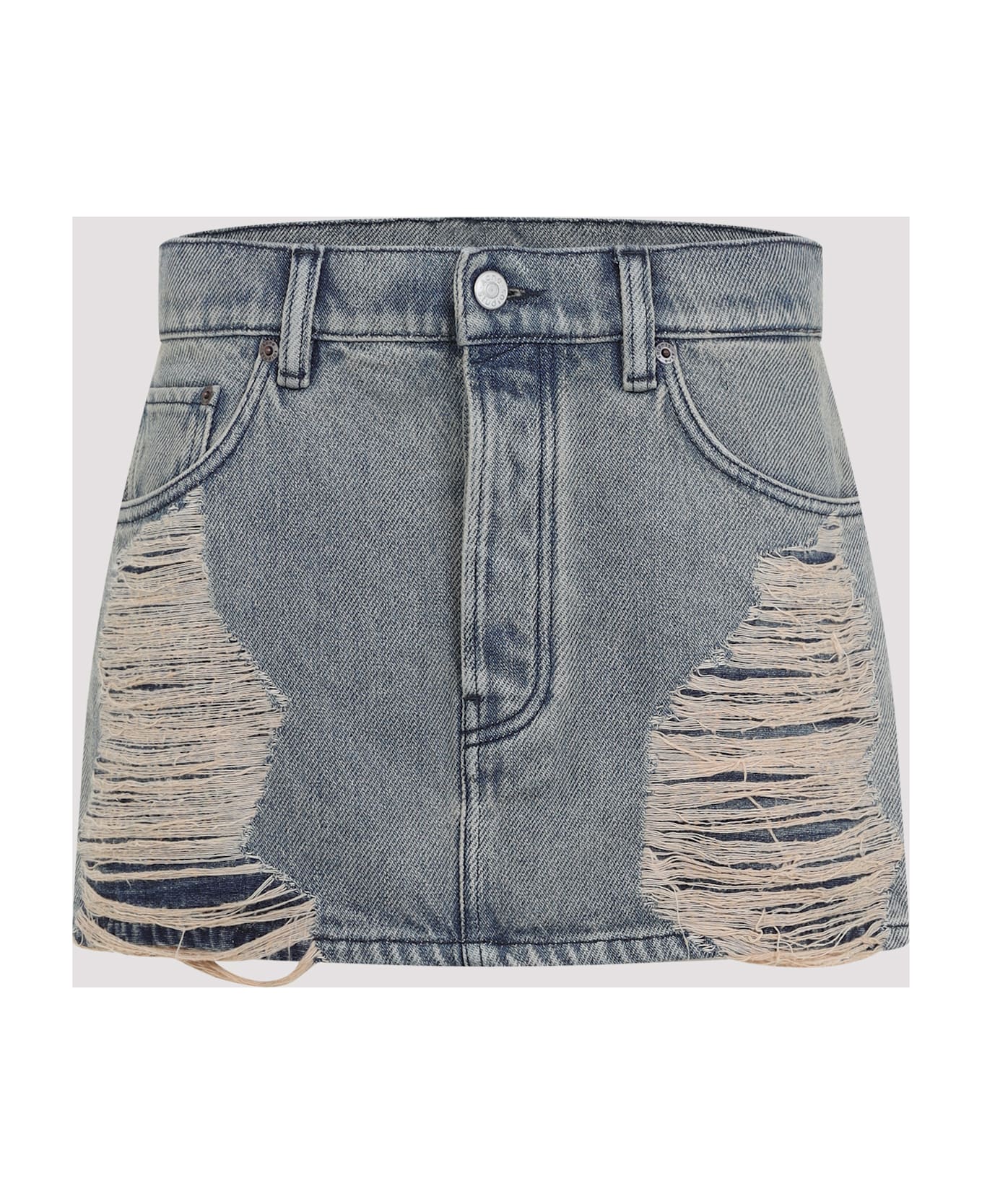 Acne Studios Denim Mini Skirt - Auz Mid Blue