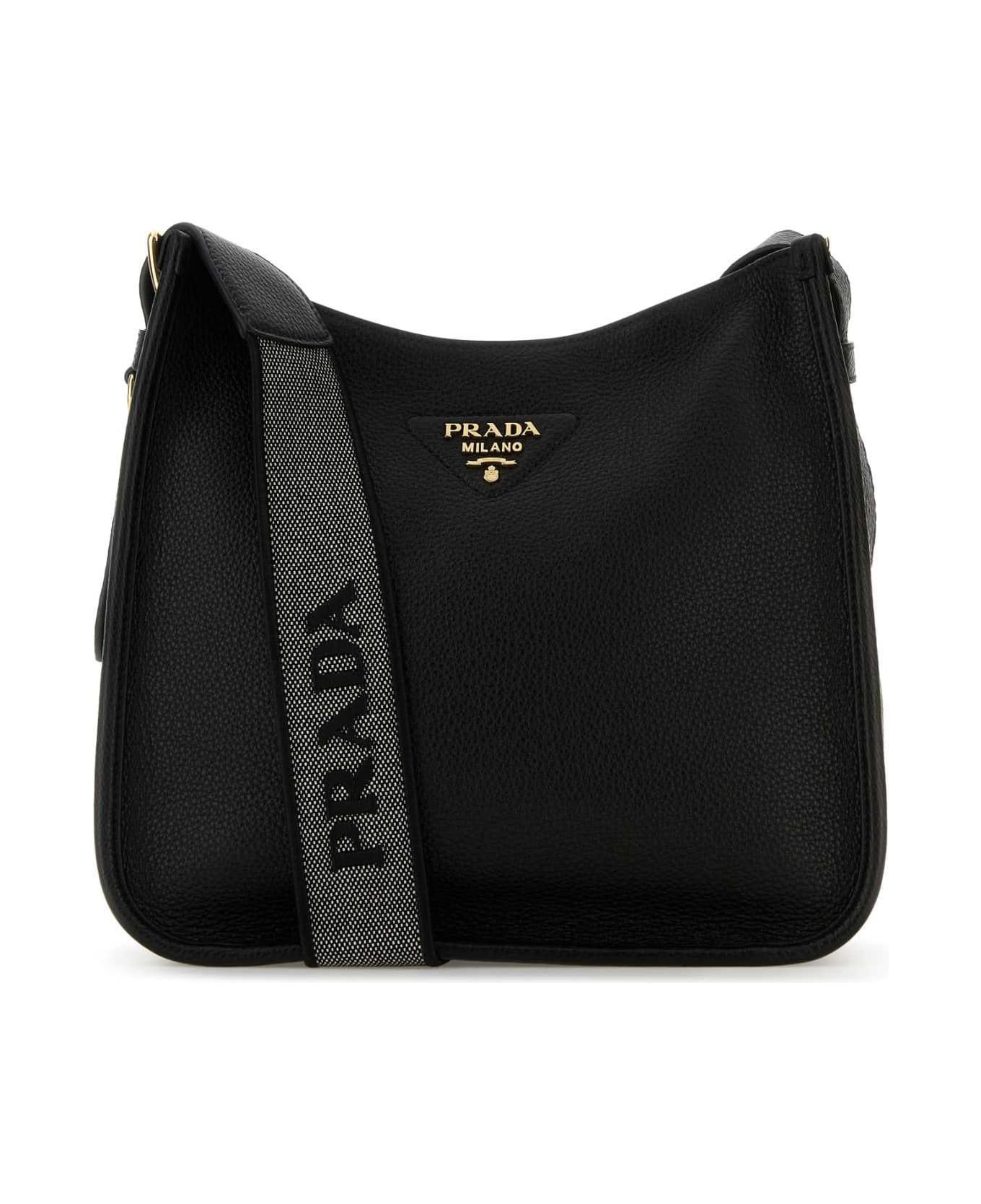 Prada Black Leather Shoulder Bag - NERO1