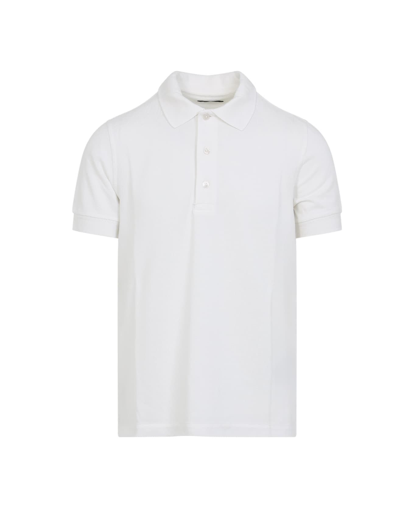 Tom Ford Lyocell Polo - Wad Off White