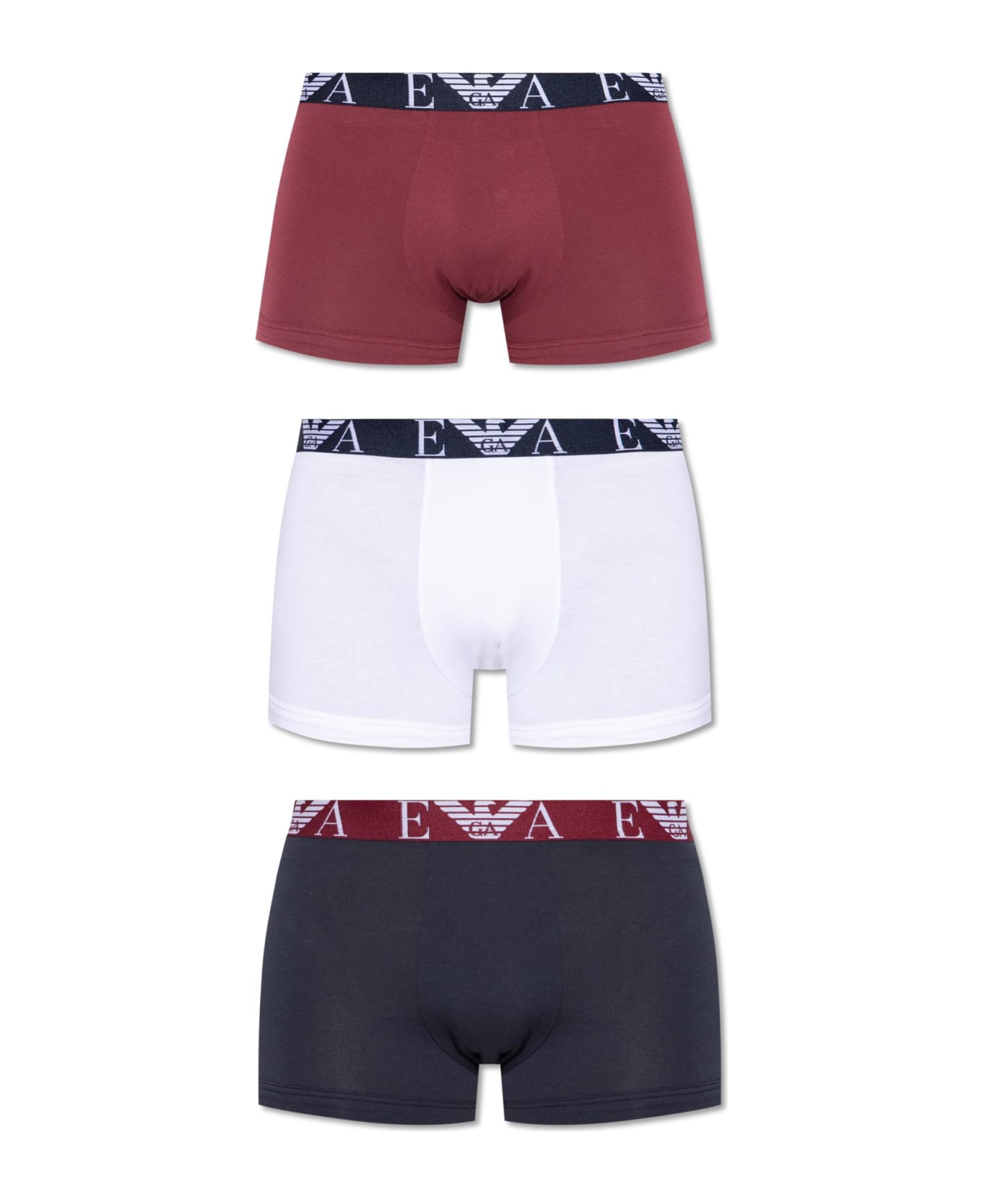 Emporio Armani Underwear Boxers 3-pack - White