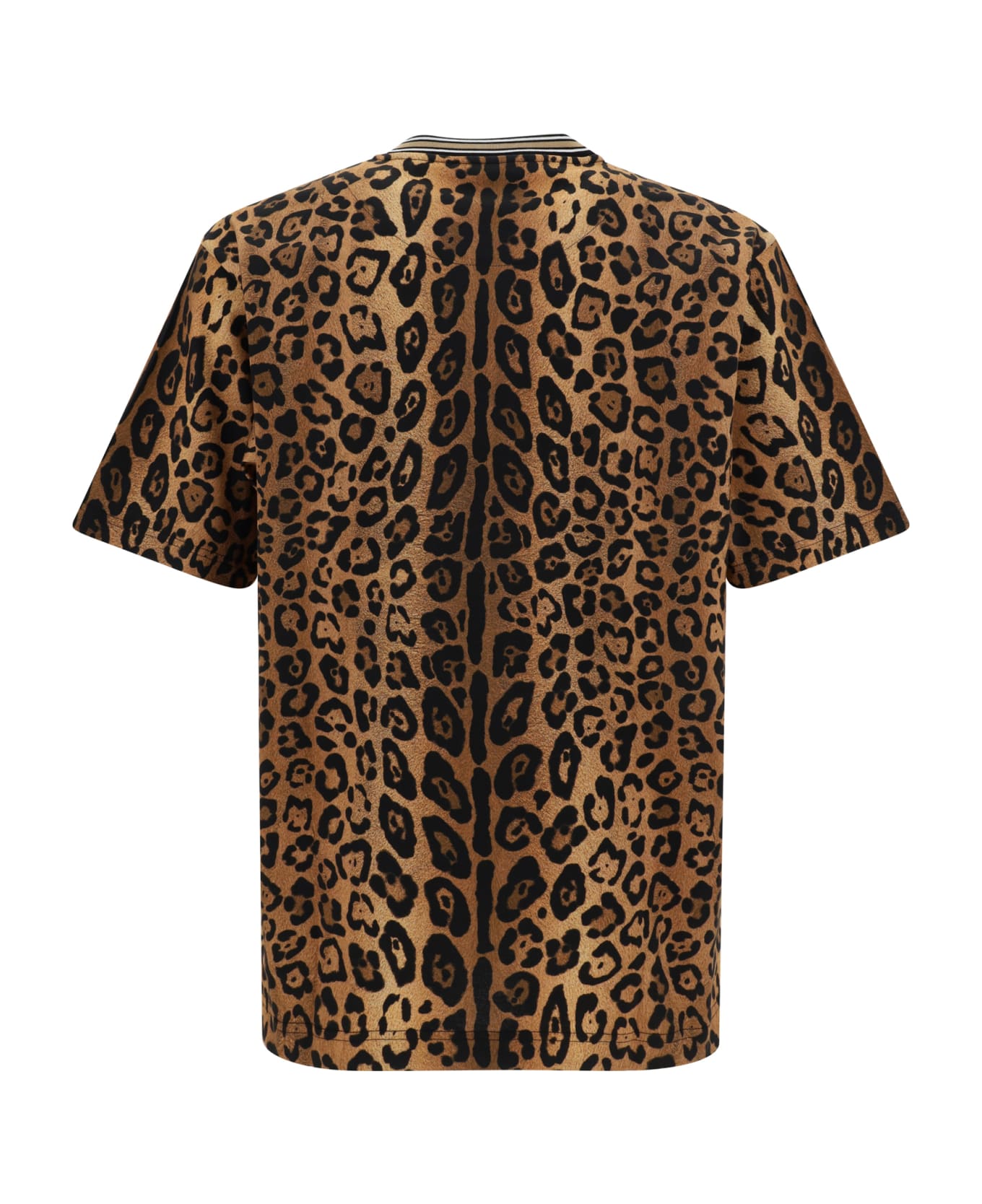 Dolce & Gabbana Animal Print T-shirt - Leo Ingrand Marrone