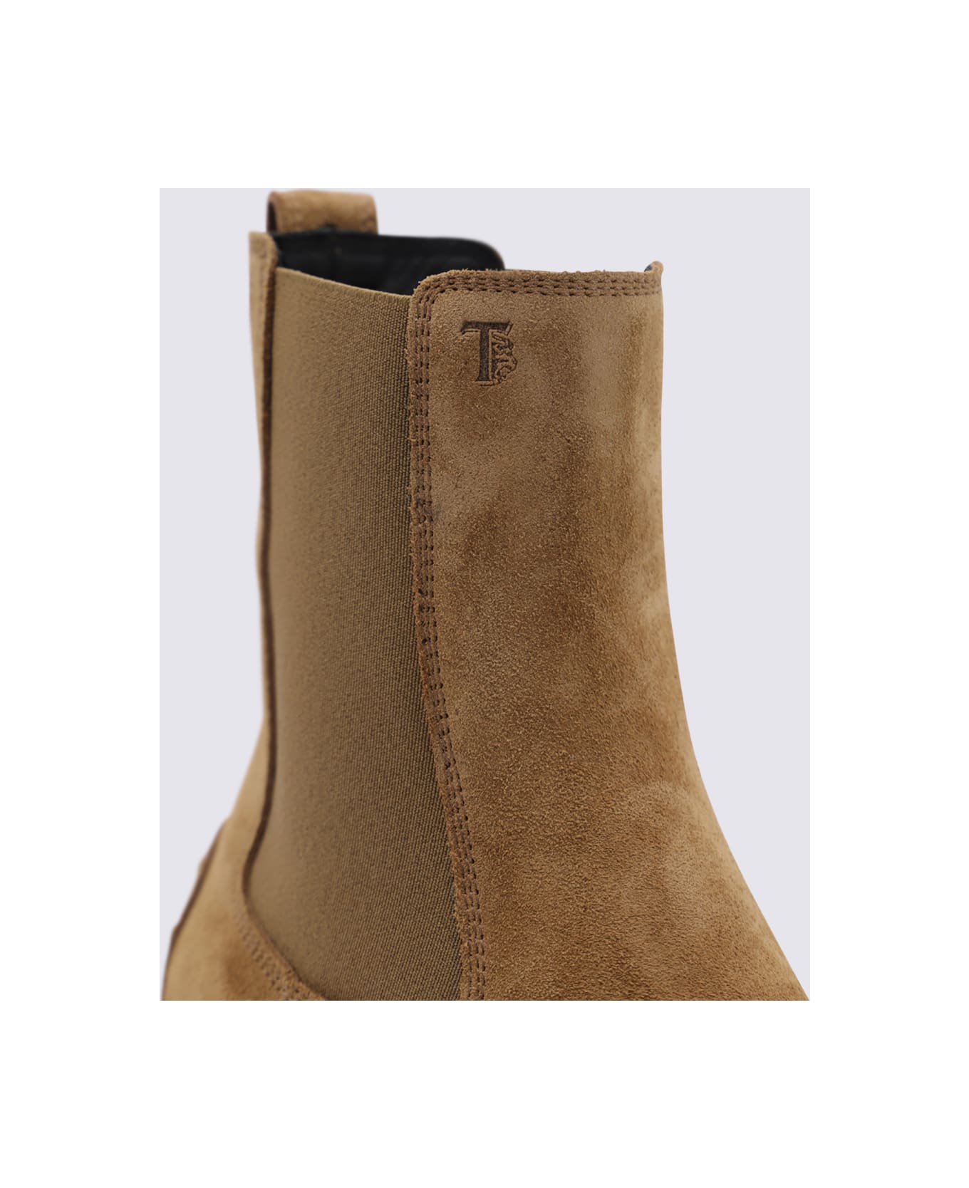 Tod
s Camel Suede And Leather Boots - SIGARO CHIARO
