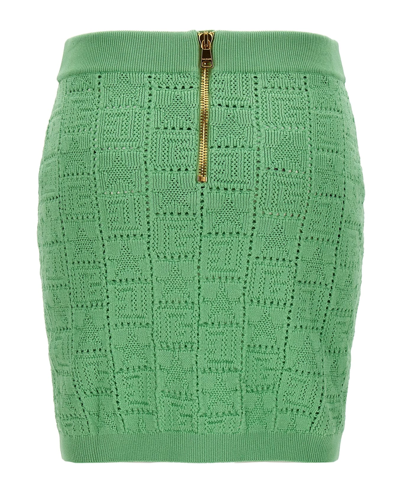 Balmain 'monogramma' Skirt - Green