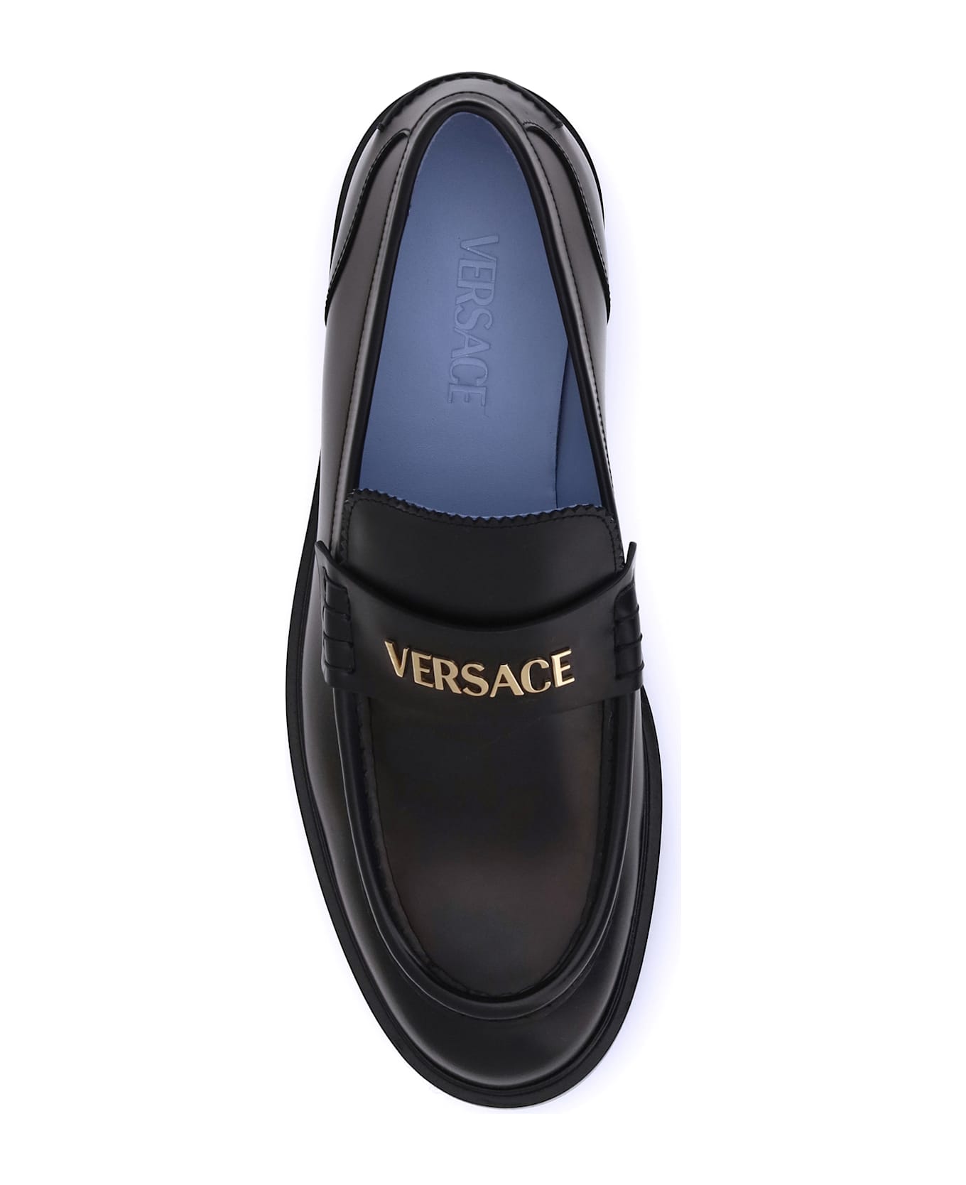 Versace Leather Loafers