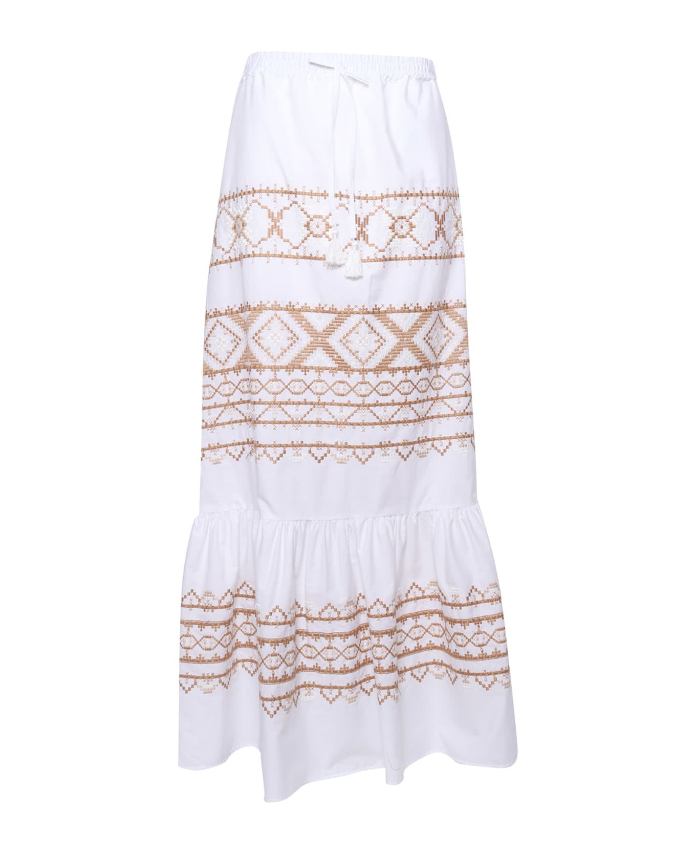 Ermanno Ermanno Scervino Embroidered Long Skirt - WHITE