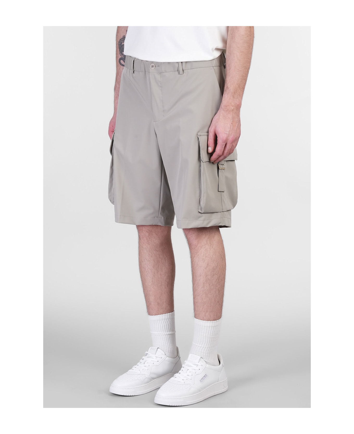Briglia 1949 Tocqp Shorts In Taupe Polyamide - taupe