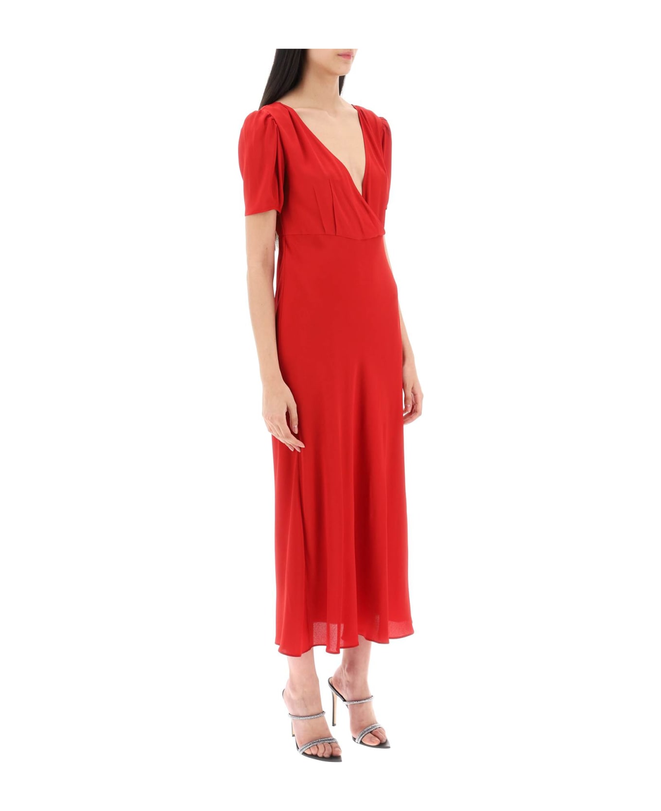 N.21 Crepe Midi Dress - ROSSO (Red)