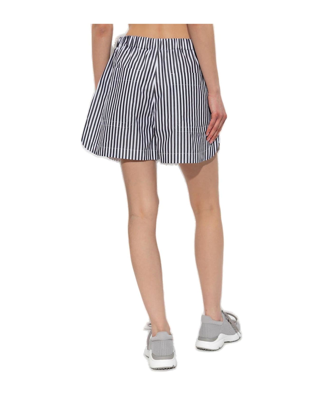 SportMax Muscari Striped Shorts - Black