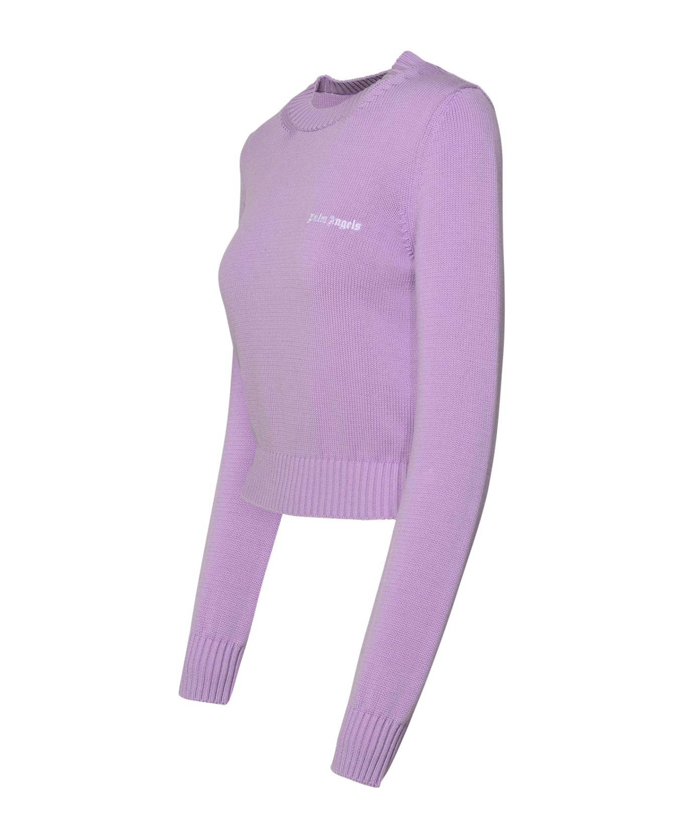 Palm Angels Lilac Cotton Sweater - Lilla ニットウェア
