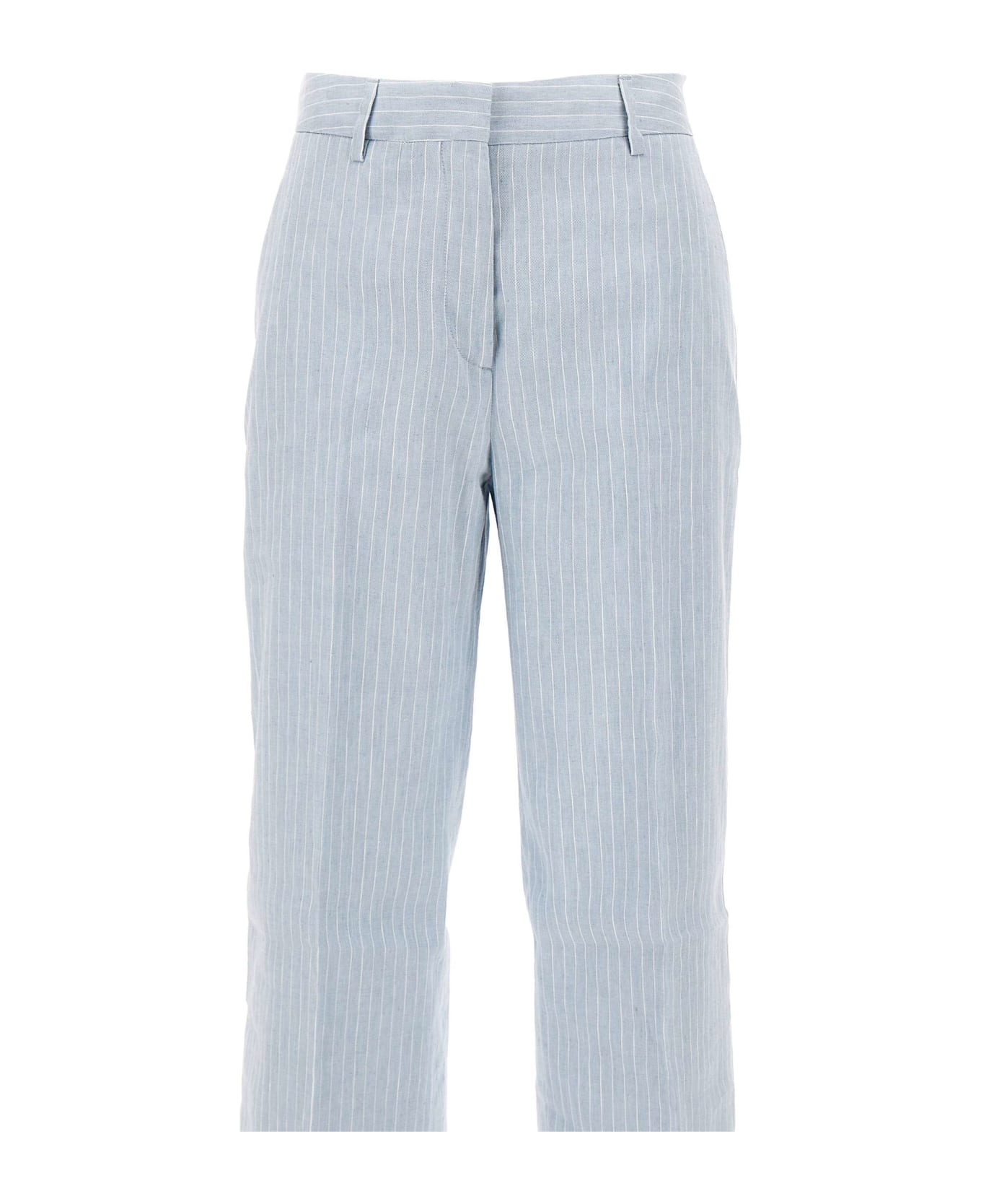 Iceberg Linen And Cotton Trousers - LIGHT BLUE ボトムス