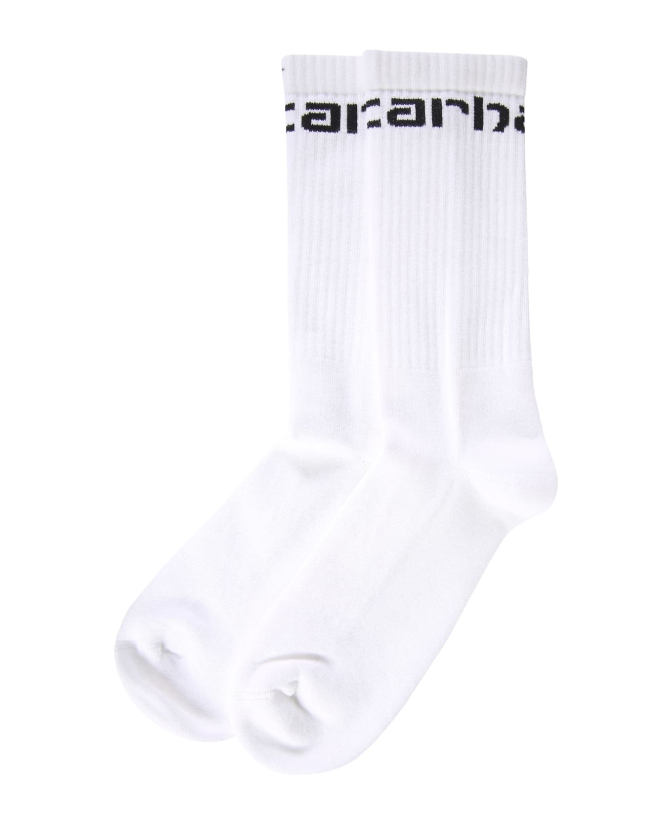 Carhartt Socks With Logo Embroidered - White