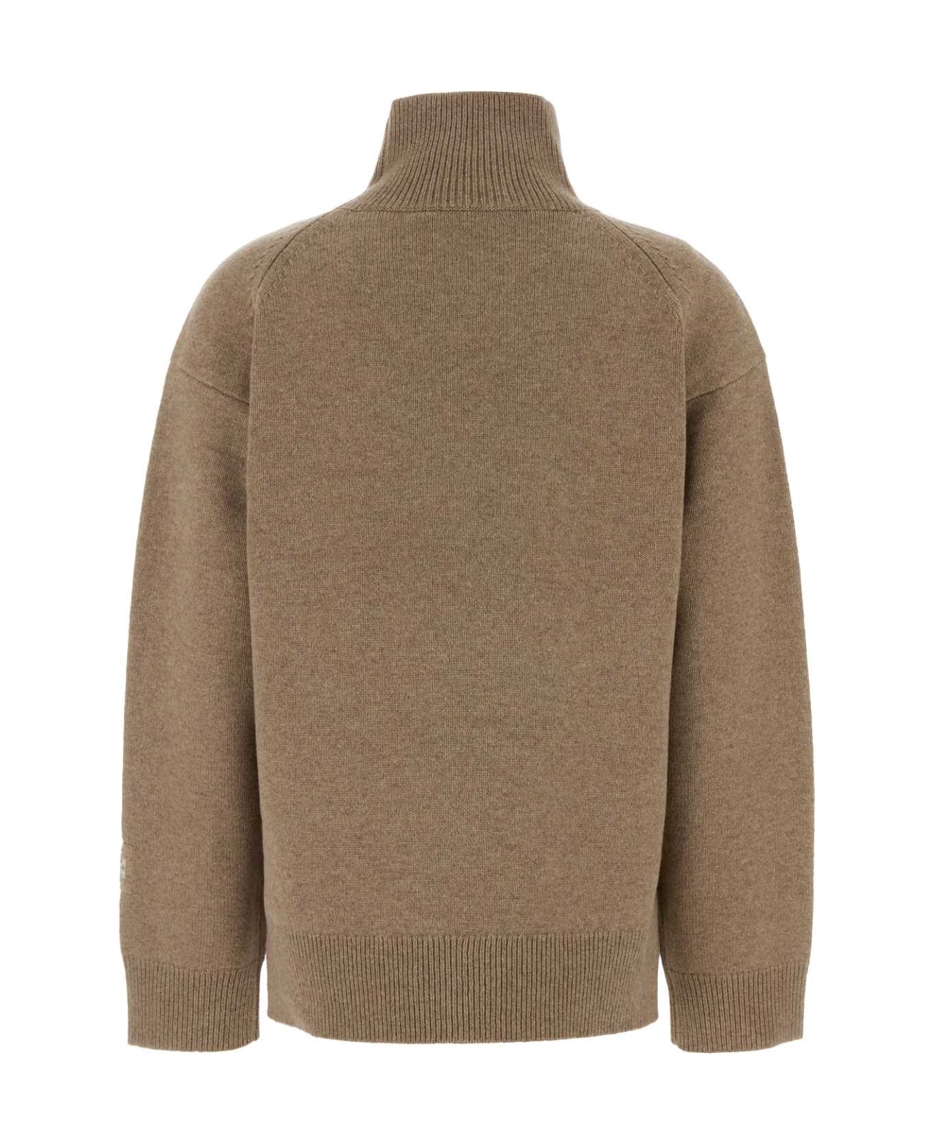 Tory Burch Biscuit Wool Oversize Sweater - BEIGE
