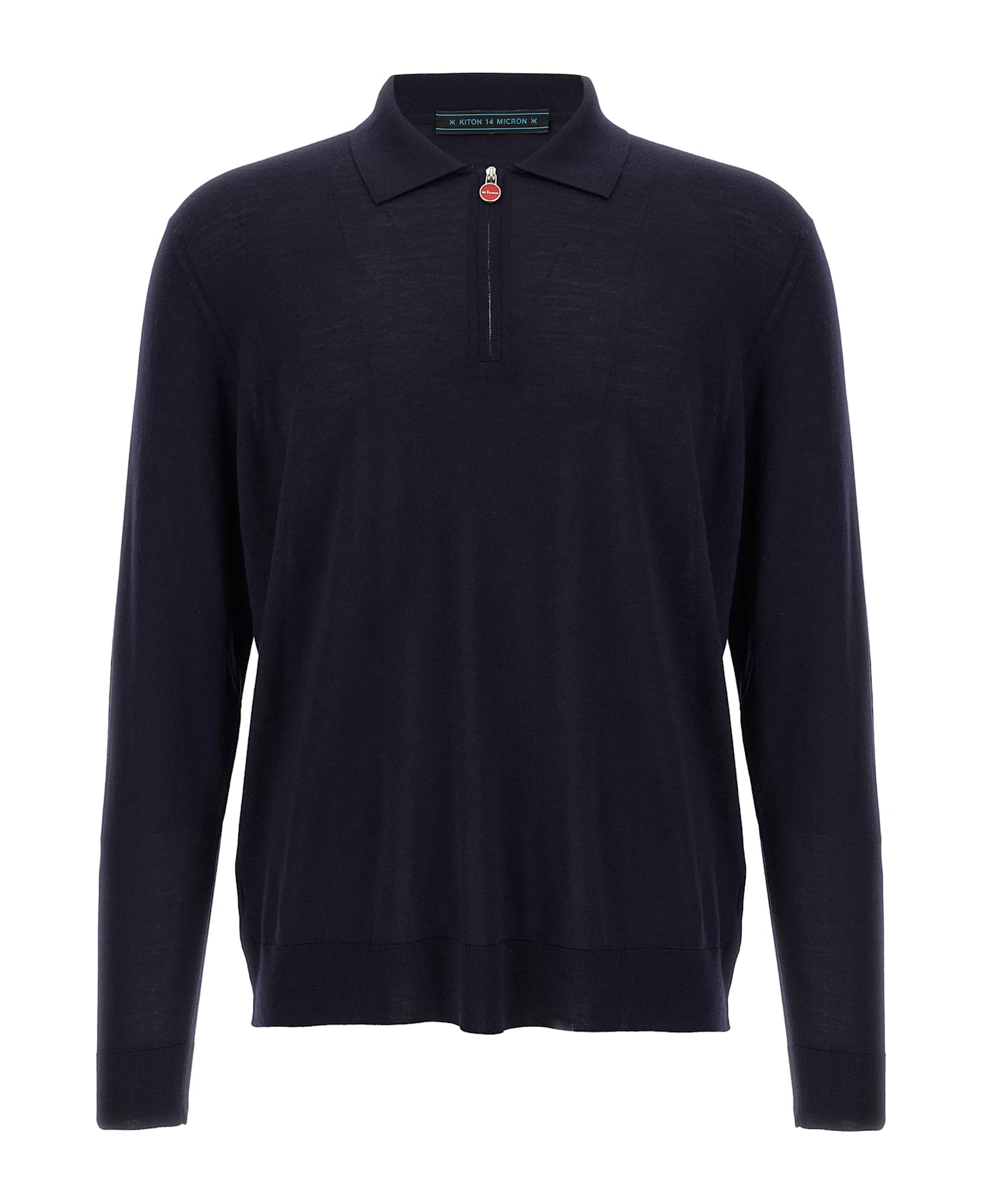 Kiton Knitted Polo Shirt - Blue