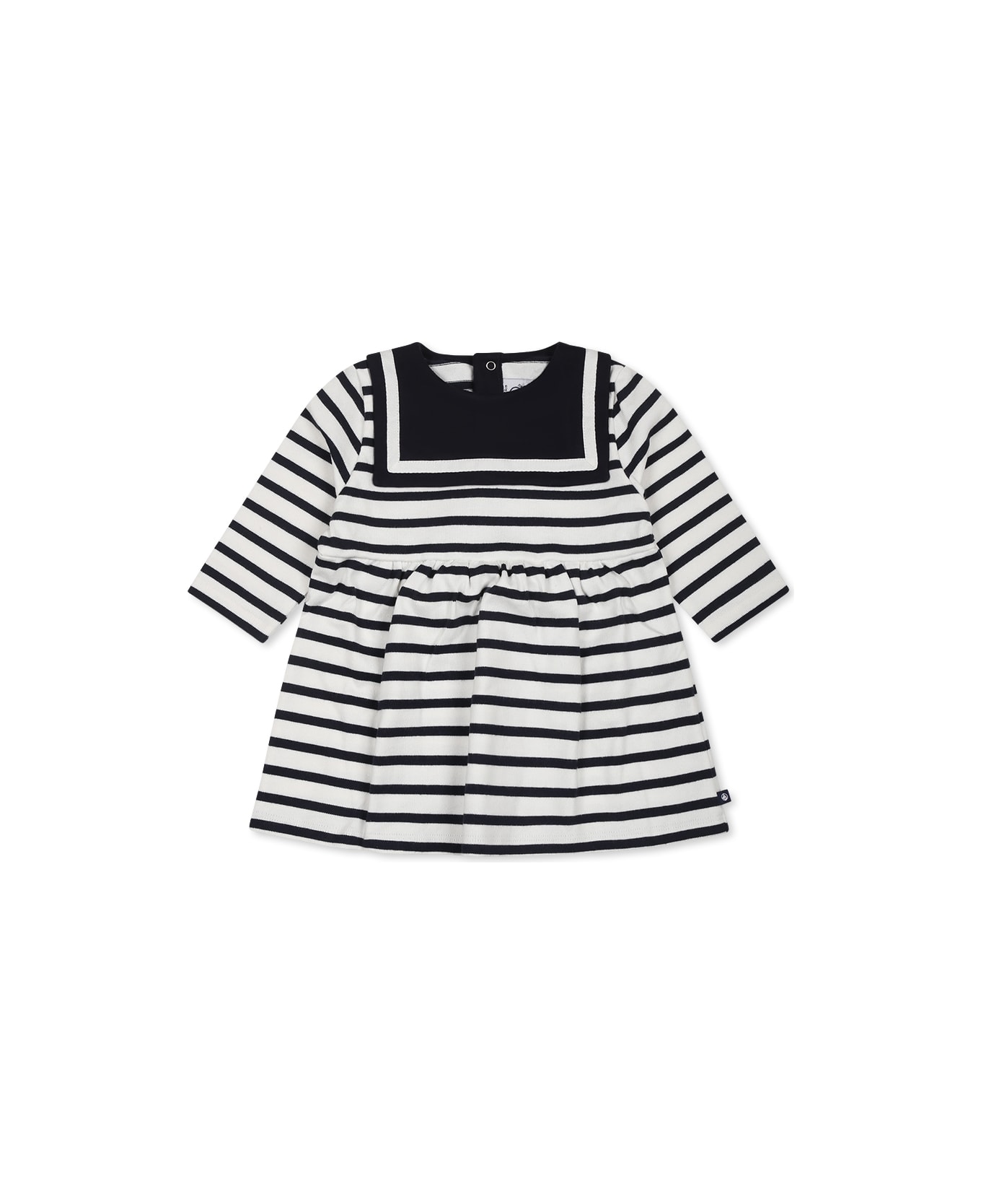 Petit Bateau White Dress For Baby Girl - White