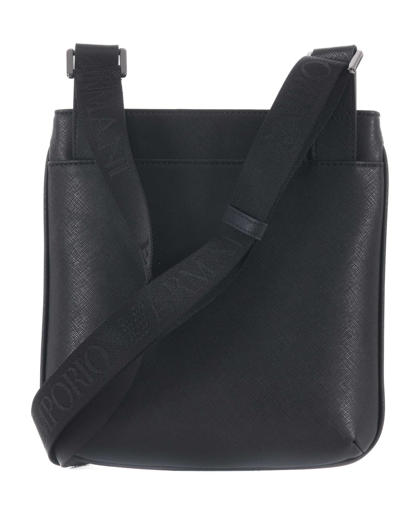 Emporio Armani Shoulder Bag From The 'sustainable' Collection - Black ショルダーバッグ