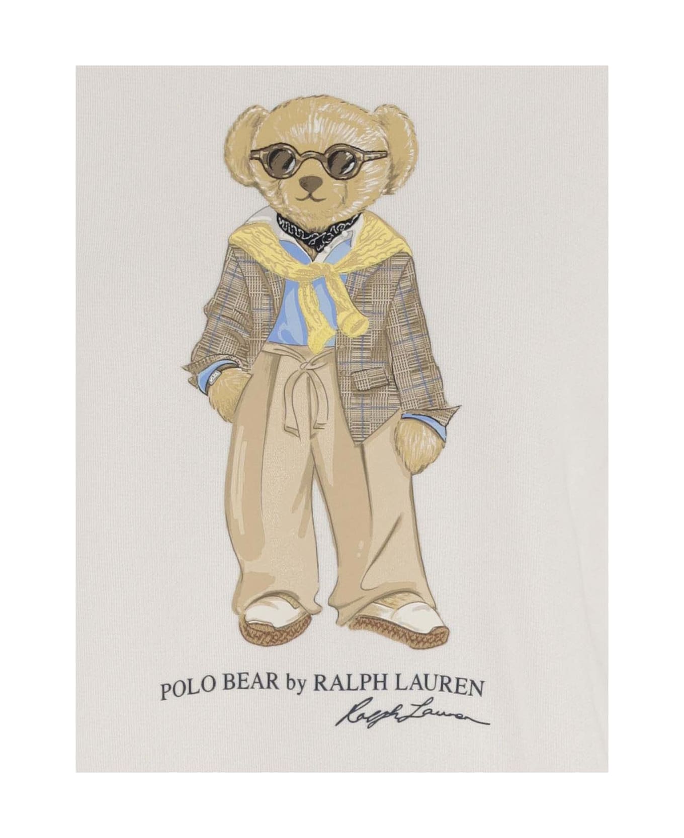 Ralph Lauren Cotton Blend Polo Bear Sweatshirt - white