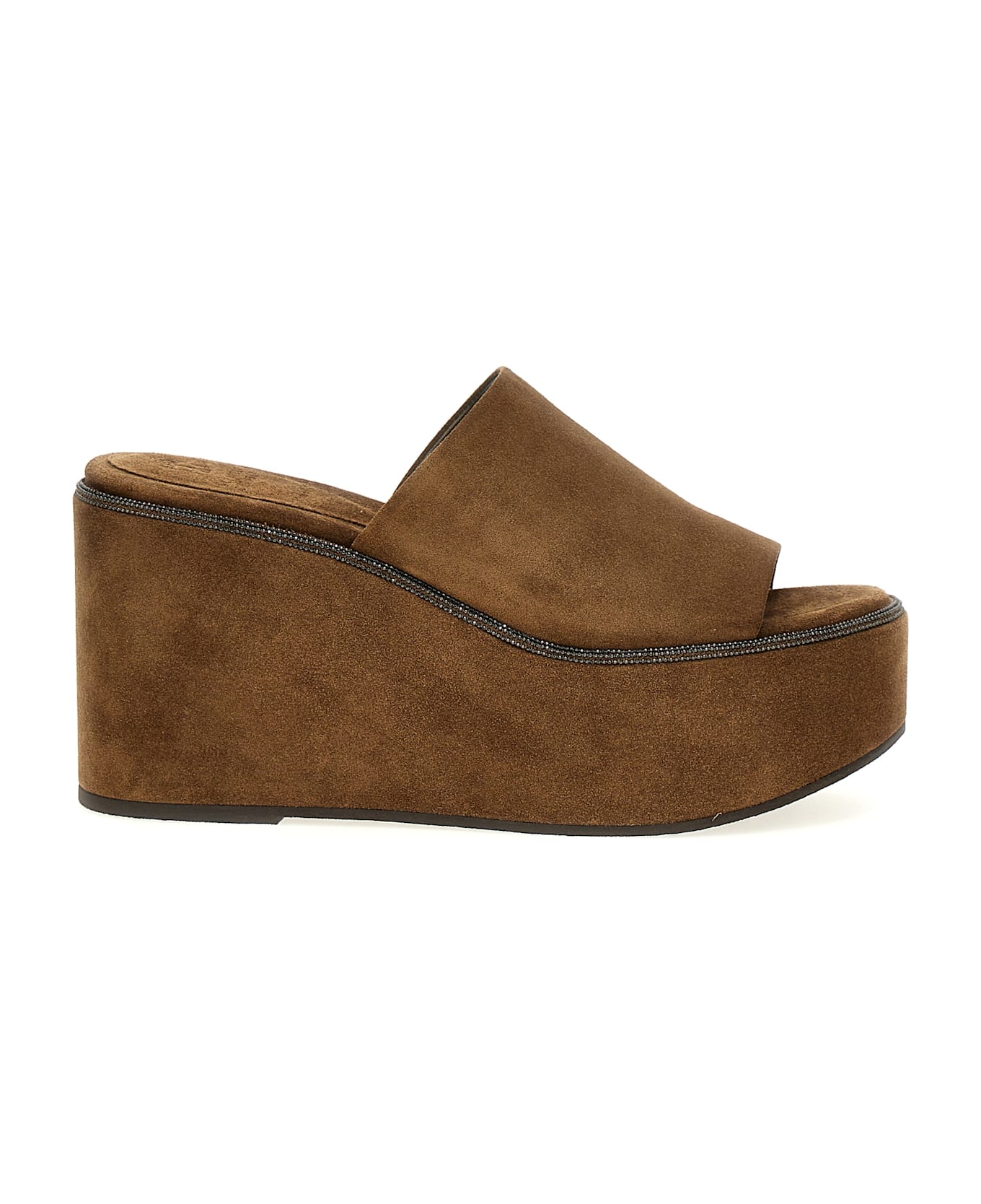 Brunello Cucinelli 
monile
 Sandals - Beige