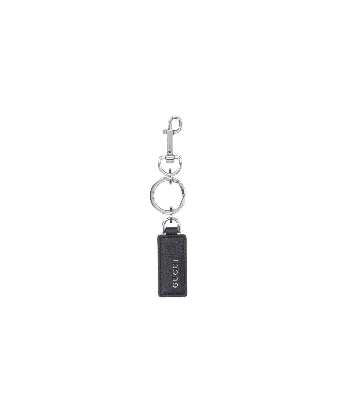 Gucci Logo Keyring - Black