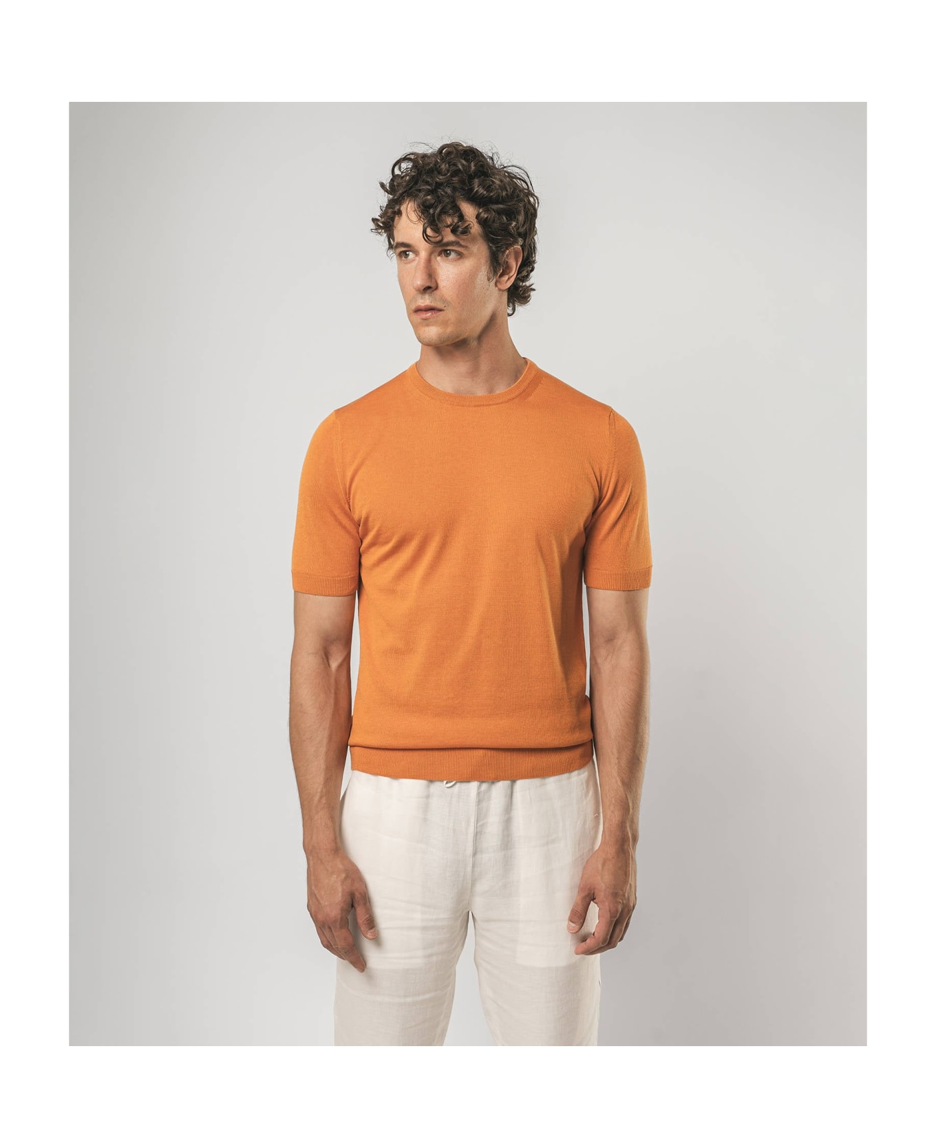 Larusmiani Roquebrune Crewneck Sweater - Orange